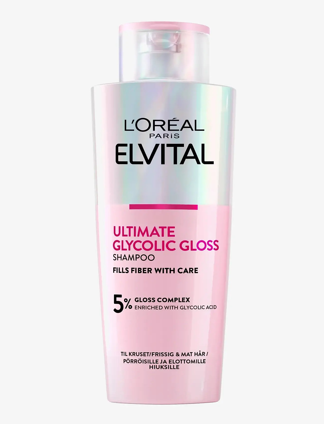 L'Oréal Paris L'Oréal Paris Elvital Ultimate Glycolic Gloss Shampoo for dull hair 200 ml - Hårvård - GLYCOLIC GLOSS SHAMPOO / clear