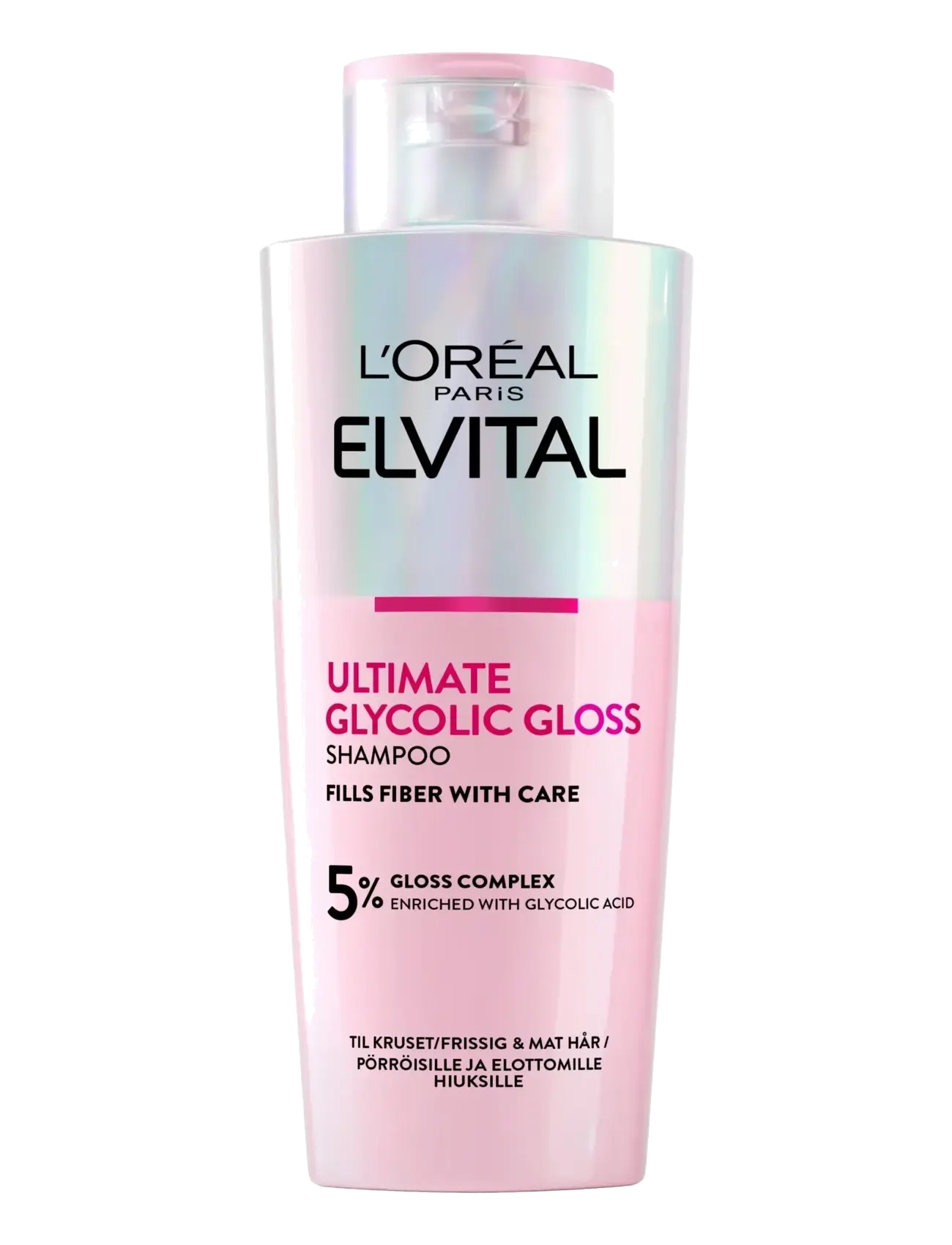 L'Oréal Paris L'oréal Paris Elvital Ultimate Glycolic Gloss Shampoo For Dull Hair 200 ml, 200 ml, Nude, Pleje > Shampoo, Dame