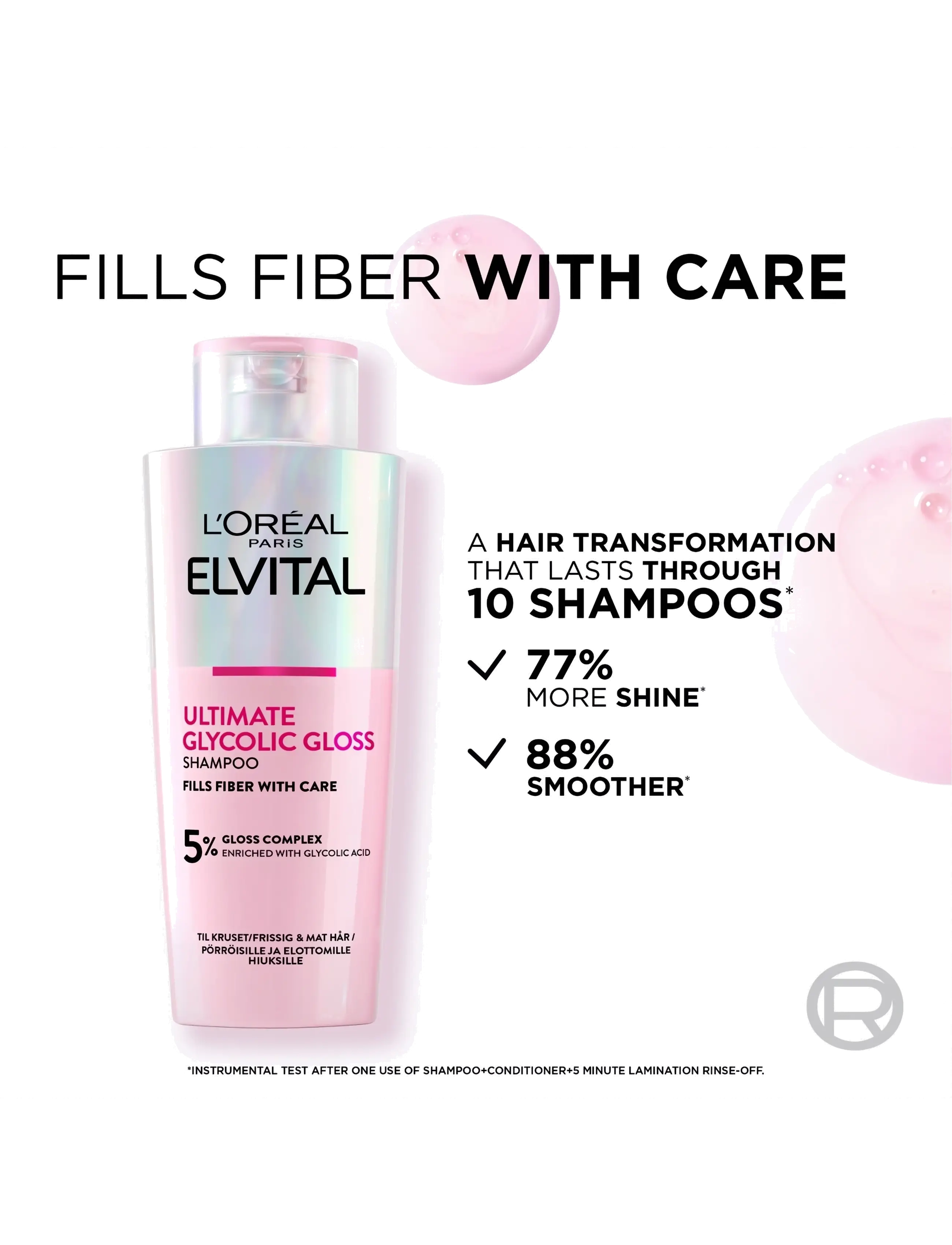 L'Oréal Paris - L'Oréal Paris Elvital Ultimate Glycolic Gloss Shampoo for dull hair 200 ml - shampoo - glycolic gloss shampoo - 2