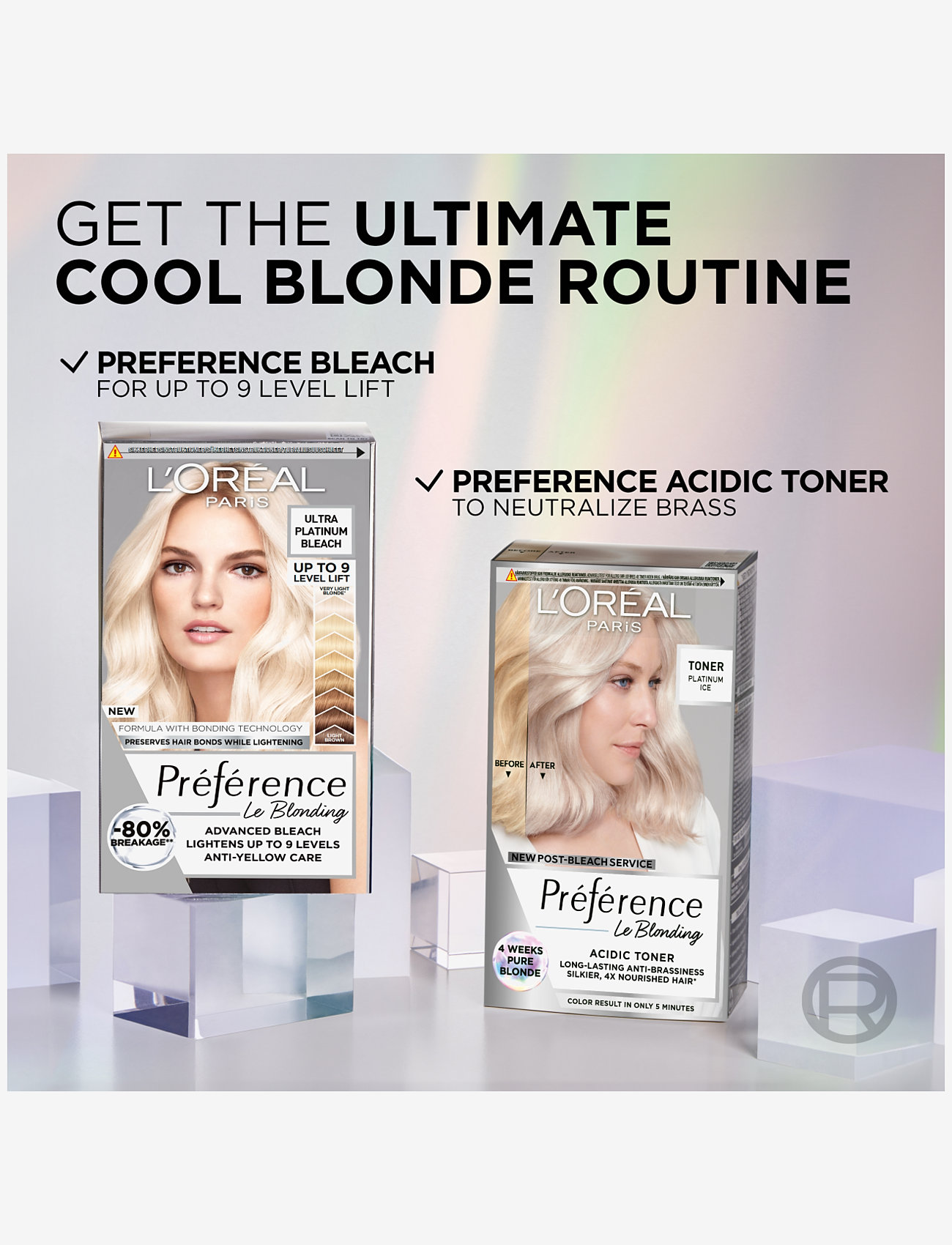 L'Oréal Paris - L'Oréal Paris Préférence Le Blonding Toner Platinum Ice - toning - platinum ice - 2