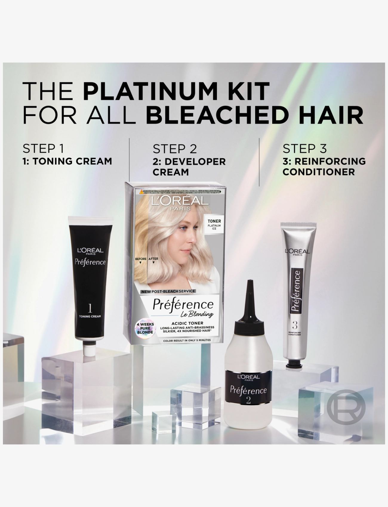 L'Oréal Paris - L'Oréal Paris Préférence Le Blonding Toner Platinum Ice - platinum ice - 4