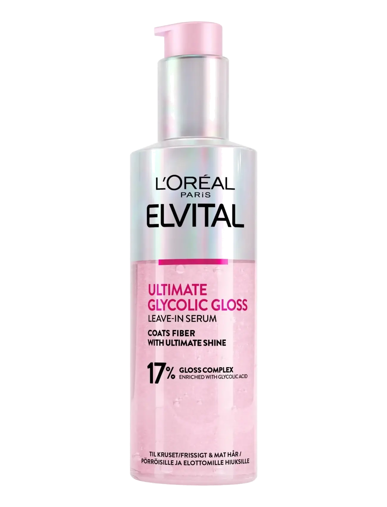 L'Oréal Paris L'oréal Paris Elvital Ultimate Glycolic Gloss Leave-In Serum For Dull Hair 150 ml, 150 ml, Nude, Pleje > Behandlinger, Dame