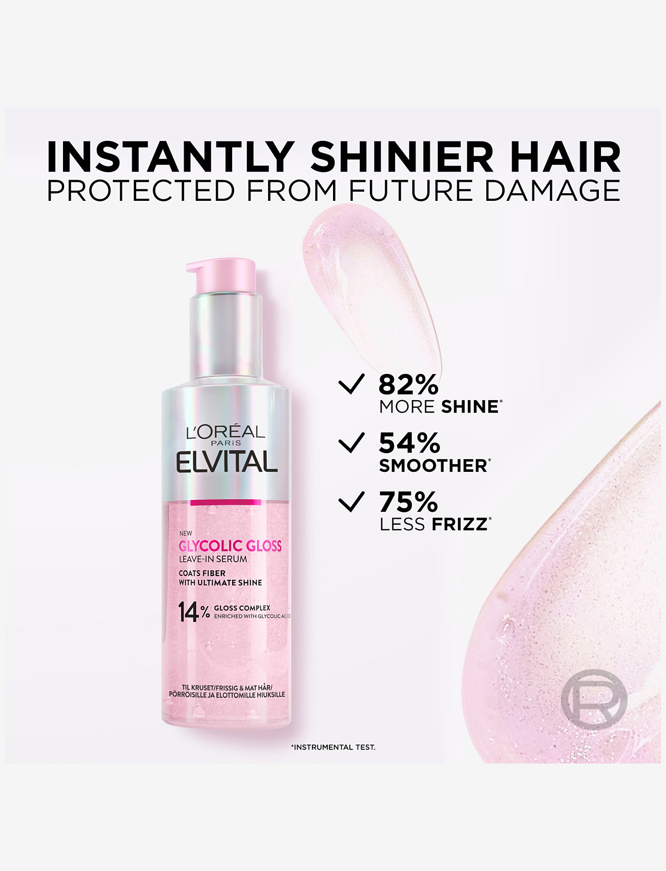 L'Oréal Paris - L'Oréal Paris, Elvital, Glycolic Gloss, Softening and shine boosting Leave-in Serum, 150 ml - glycolic gloss - 4