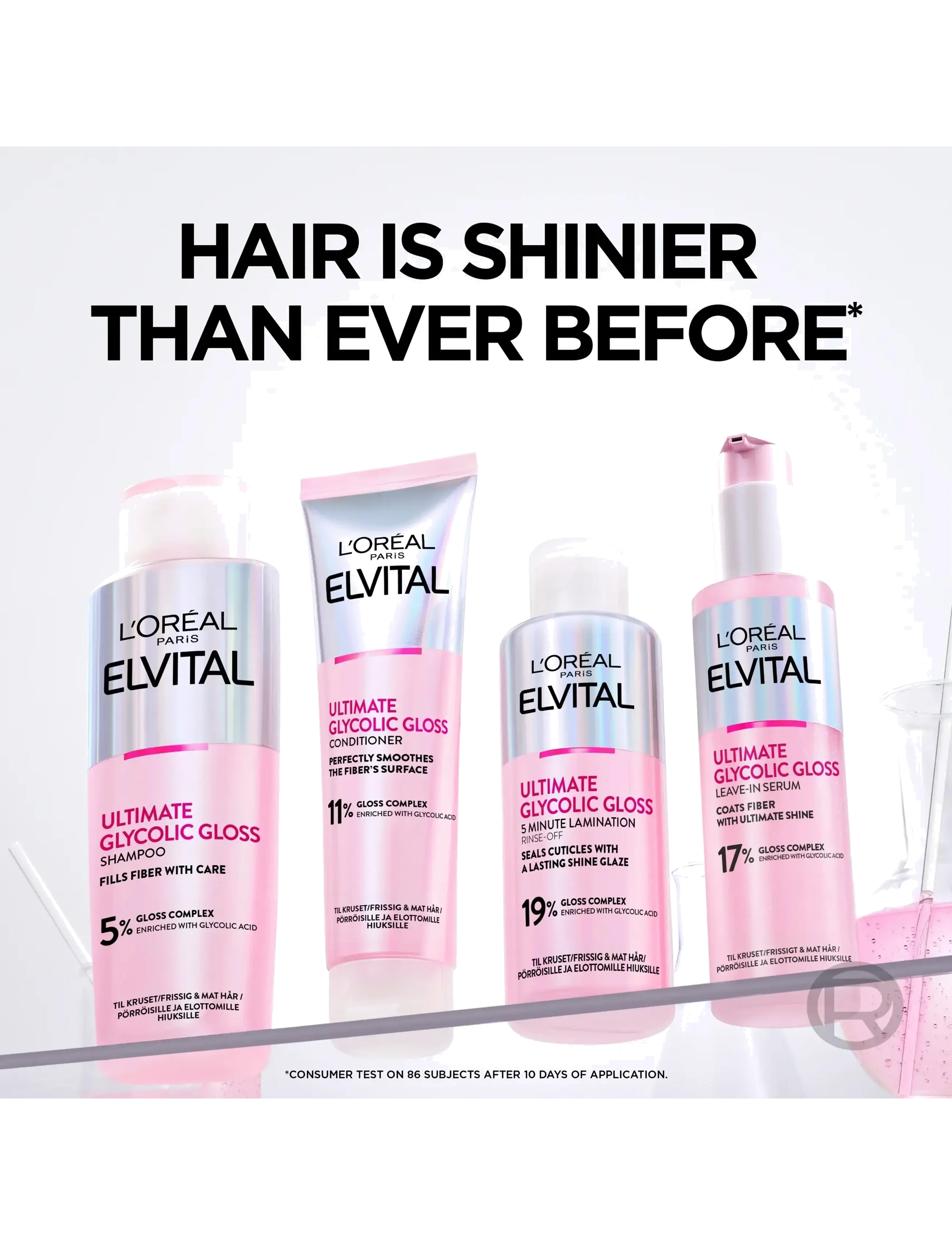 L'Oréal Paris - L'Oréal Paris Elvital Ultimate Glycolic Gloss Leave-in Serum for dull hair 150 ml - hårserum - glycolic gloss - 5
