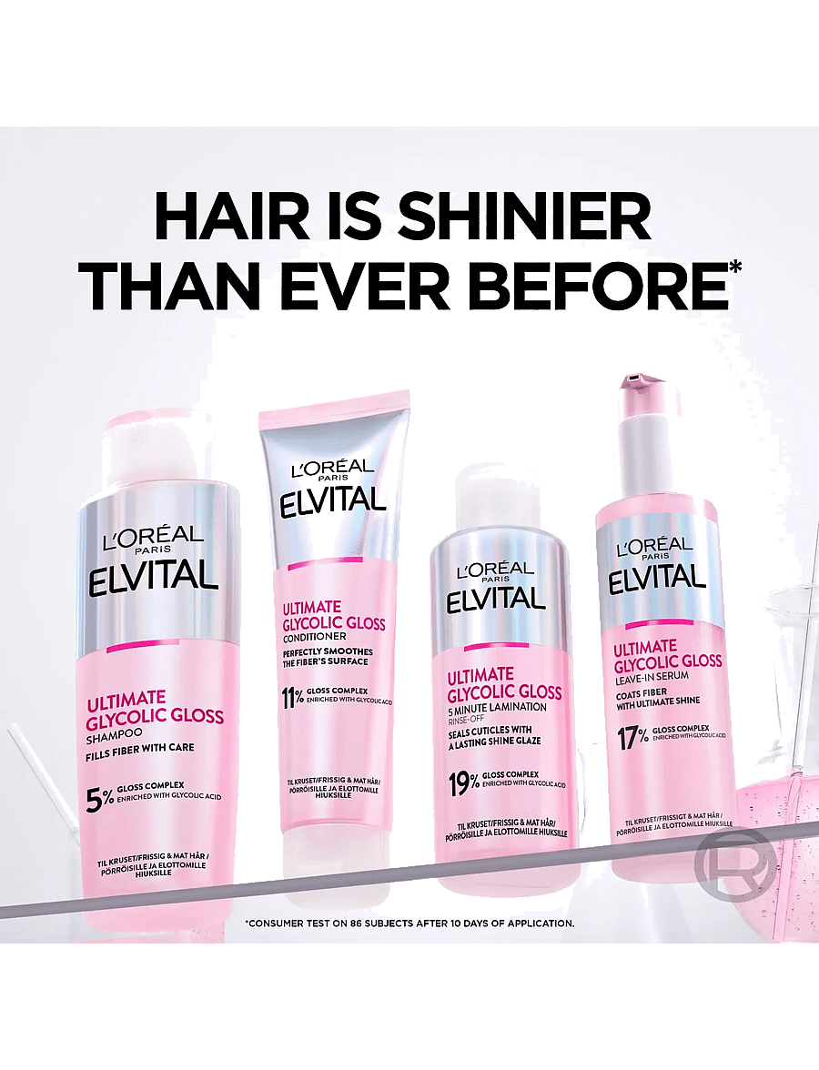 L'Oréal Paris - L'Oréal Paris Elvital Ultimate Glycolic Gloss Leave-in Serum for dull hair 150 ml - juukseseerumid - glycolic gloss - 5