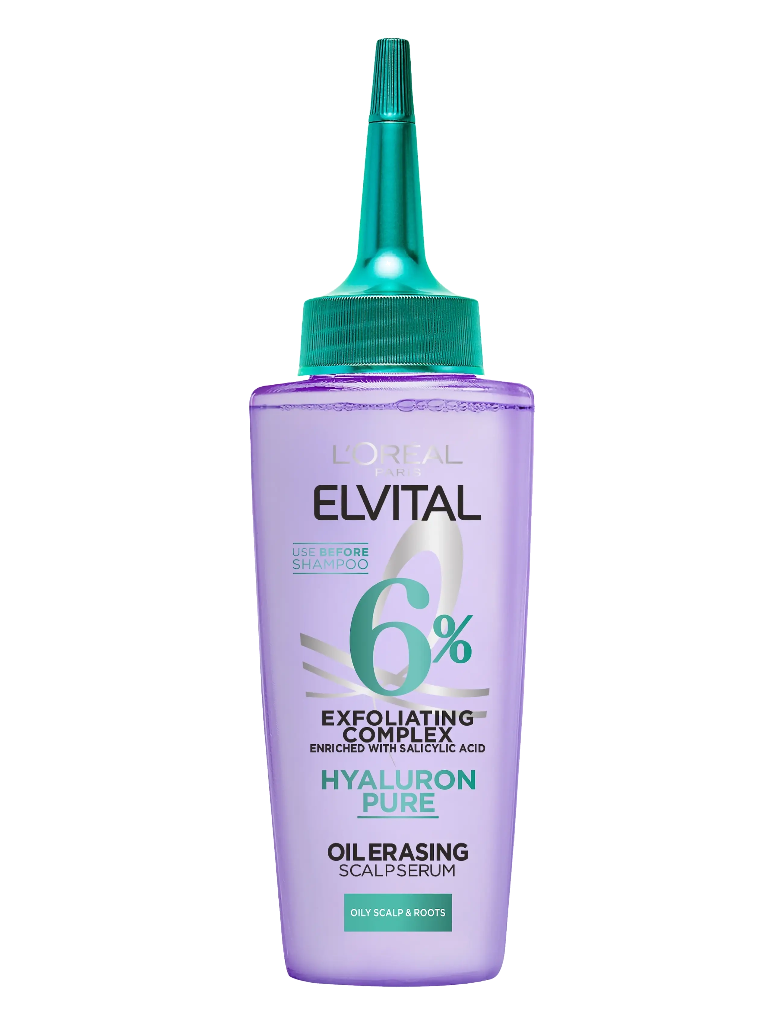 L'Oréal Paris Elvital Hyaluron Pure Oil Erasing Scalp Serum For Dehydrated Hair 102 Ml, Behandling, Nude, Str: 102 ml
