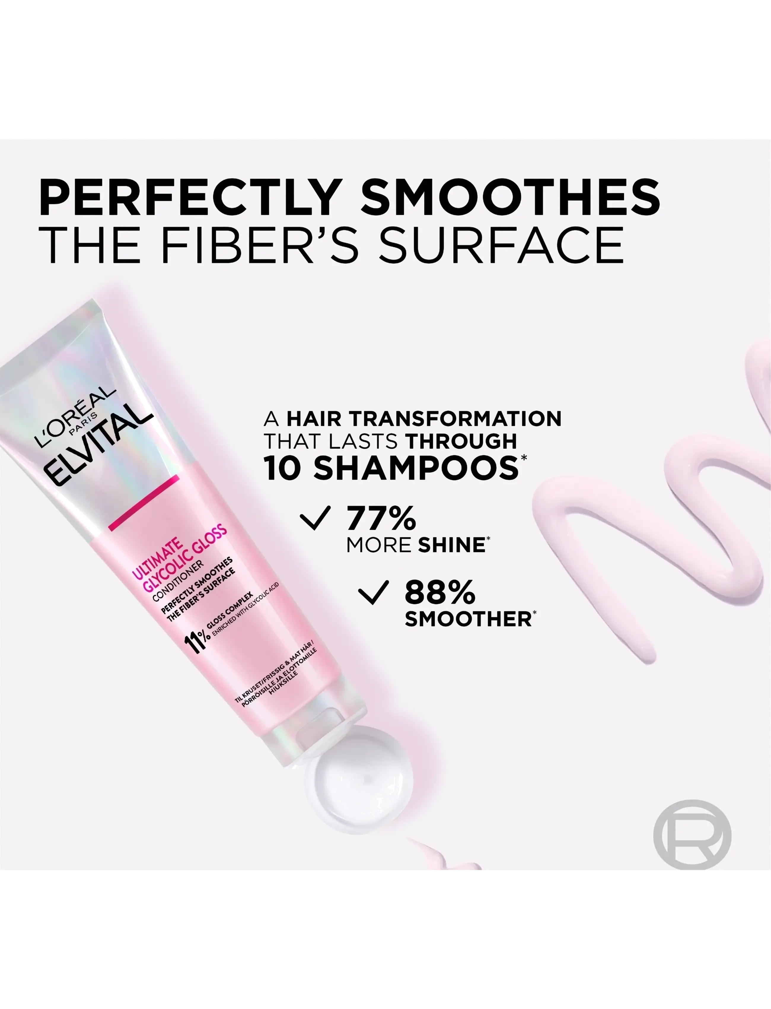 L'Oréal Paris - L'Oréal Paris Elvital Ultimate Glycolic Gloss Conditioner for dull hair 150 ml - balsam & conditioner - glycolic gloss - 2