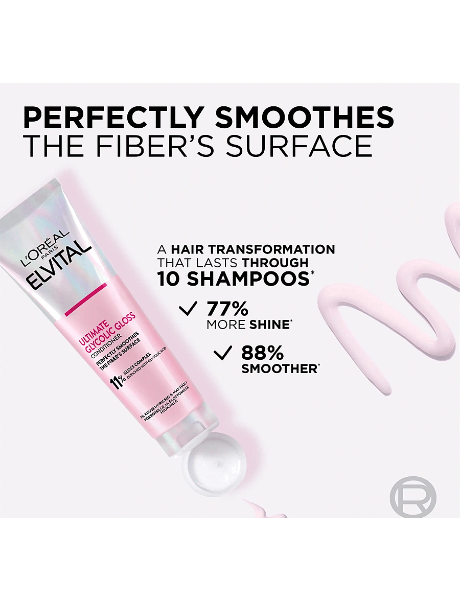L'Oréal Paris - L'Oréal Paris Elvital Ultimate Glycolic Gloss Conditioner for dull hair 150 ml - palsam - glycolic gloss - 2