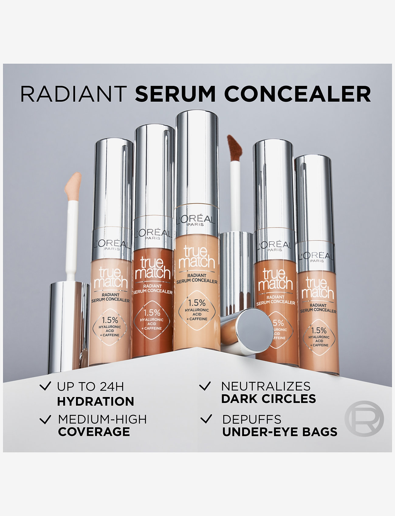 L'Oréal Paris - L'Oréal Paris True Match Radiant Serum Concealer 0.5W concealer - makeup - 0.5w - 4