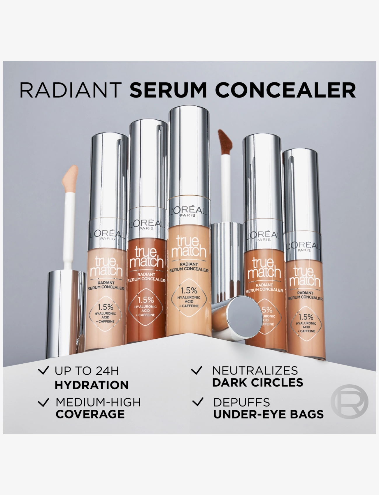 L'Oréal Paris - L'Oréal Paris True Match Radiant Serum Concealer 1N concealer - smink - 1n - 4
