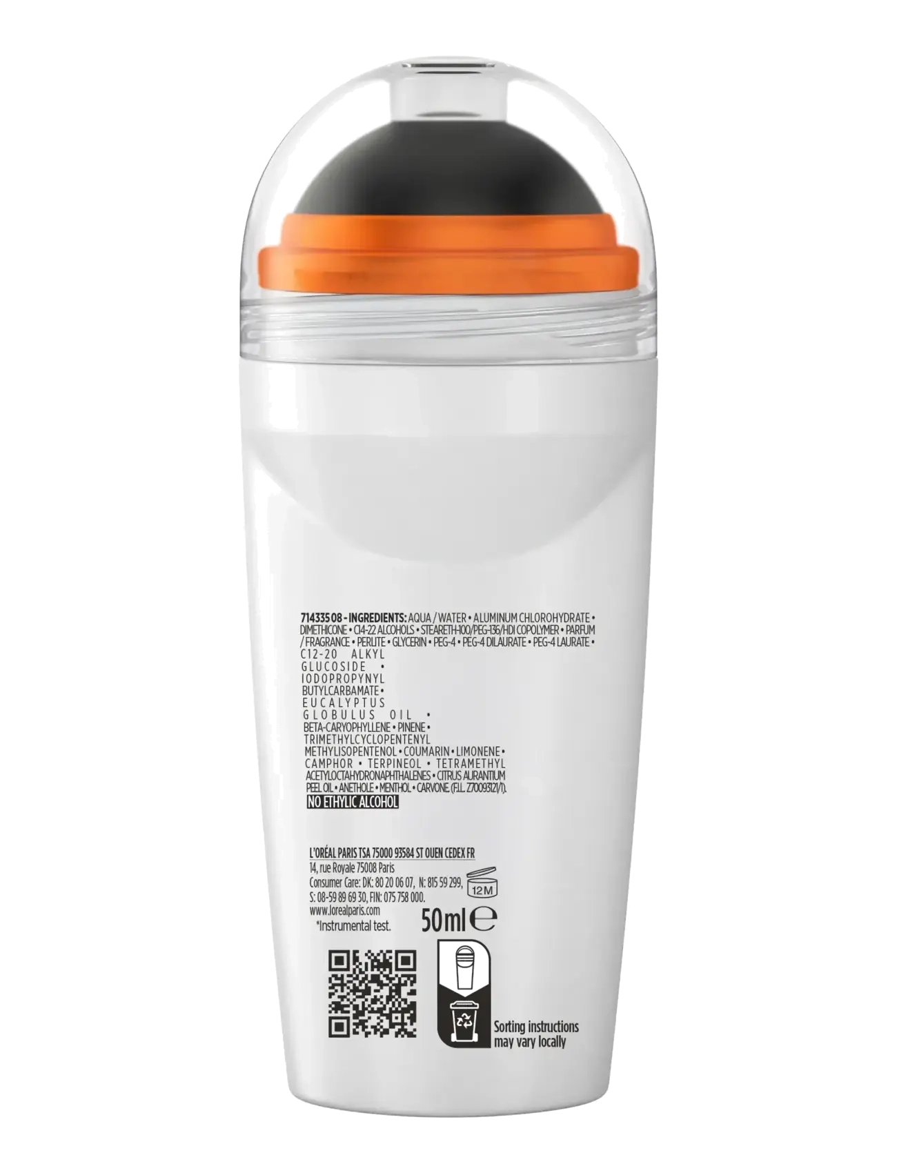 L'Oréal Paris - Men Expert Hydra Energetic Extreme Sport 48H Anti-Perspirant Deodorant Roll On 50 ml - roll on deoer - clear - 1