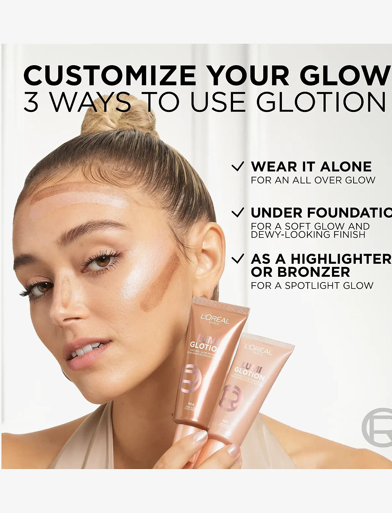 L'Oréal Paris - L'Oréal Paris Lumi Glotion Liquid Highlighter 905 Very Deep Glow 40 ml - smink - very deep glow - 3