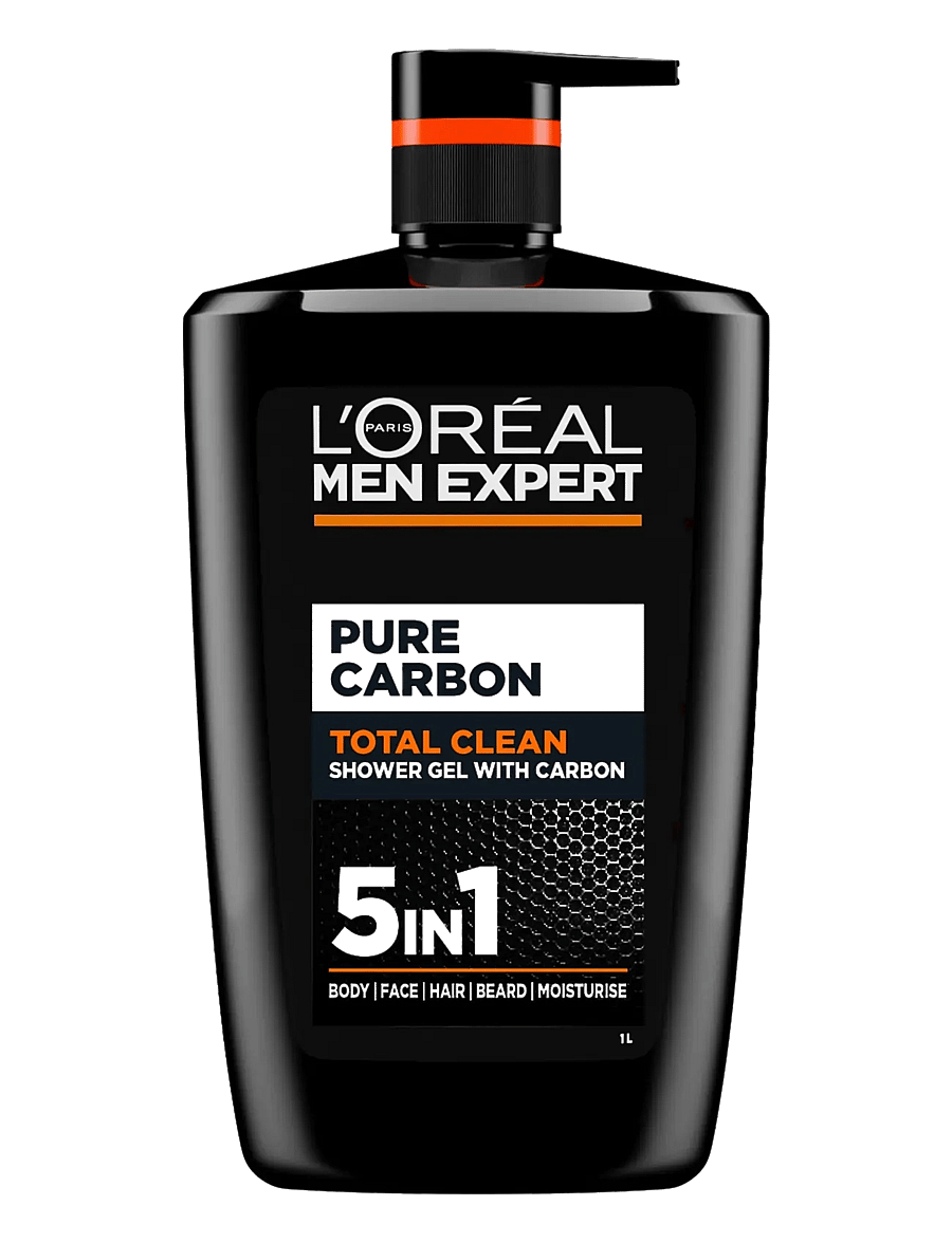 L'Oréal Paris - L'Oréal Paris Men Expert Pure Carbon Total Clean Carbon Shower Gel for normal skin 1000 ml - n/a - 0