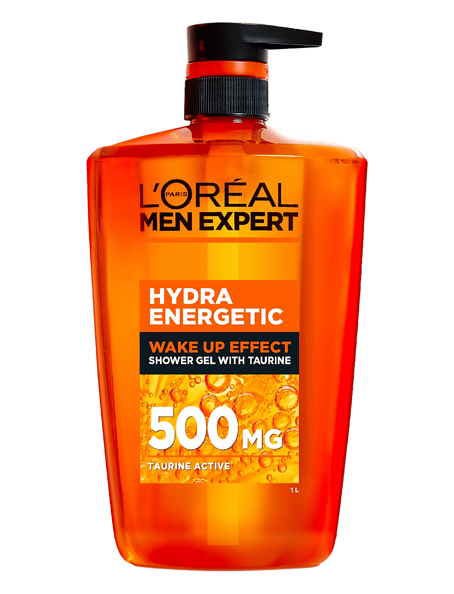 L'Oréal Paris - L'Oréal Men Expert Hydra Energetic Wake Up Effect Taurine Shower Gel for all skin types 1000 ml - vann ja dušš - n/a - 1