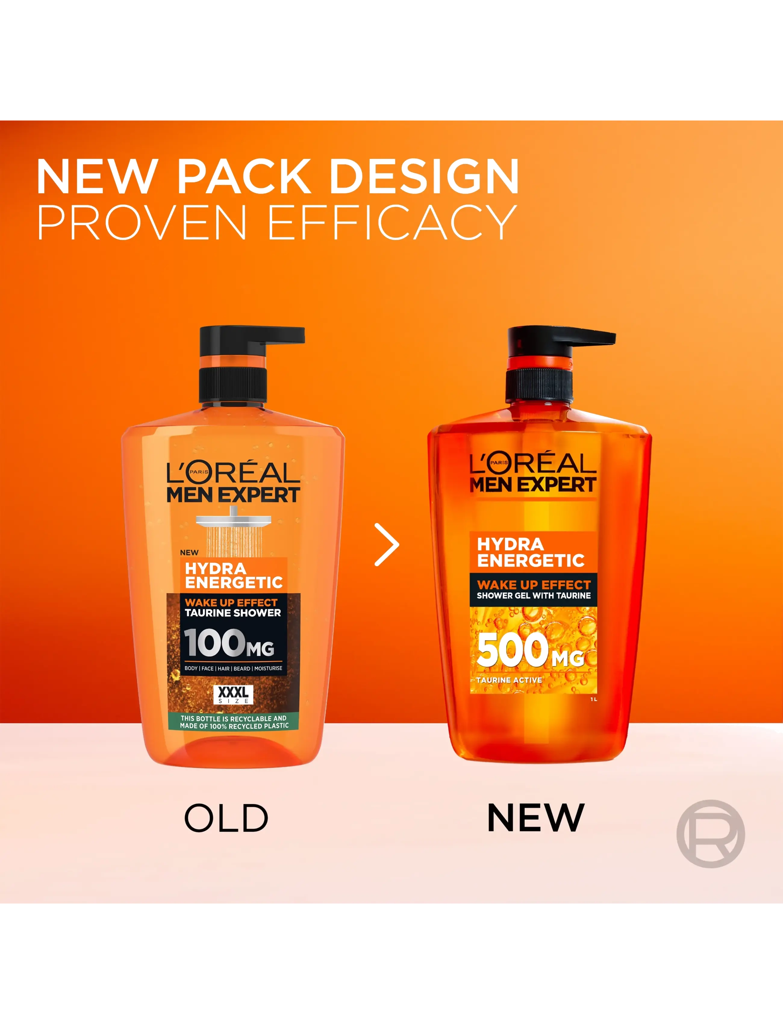 L'Oréal Paris - L'Oréal Men Expert Hydra Energetic Wake Up Effect Taurine Shower Gel for all skin types 1000 ml - vann ja dušš - n/a - 4