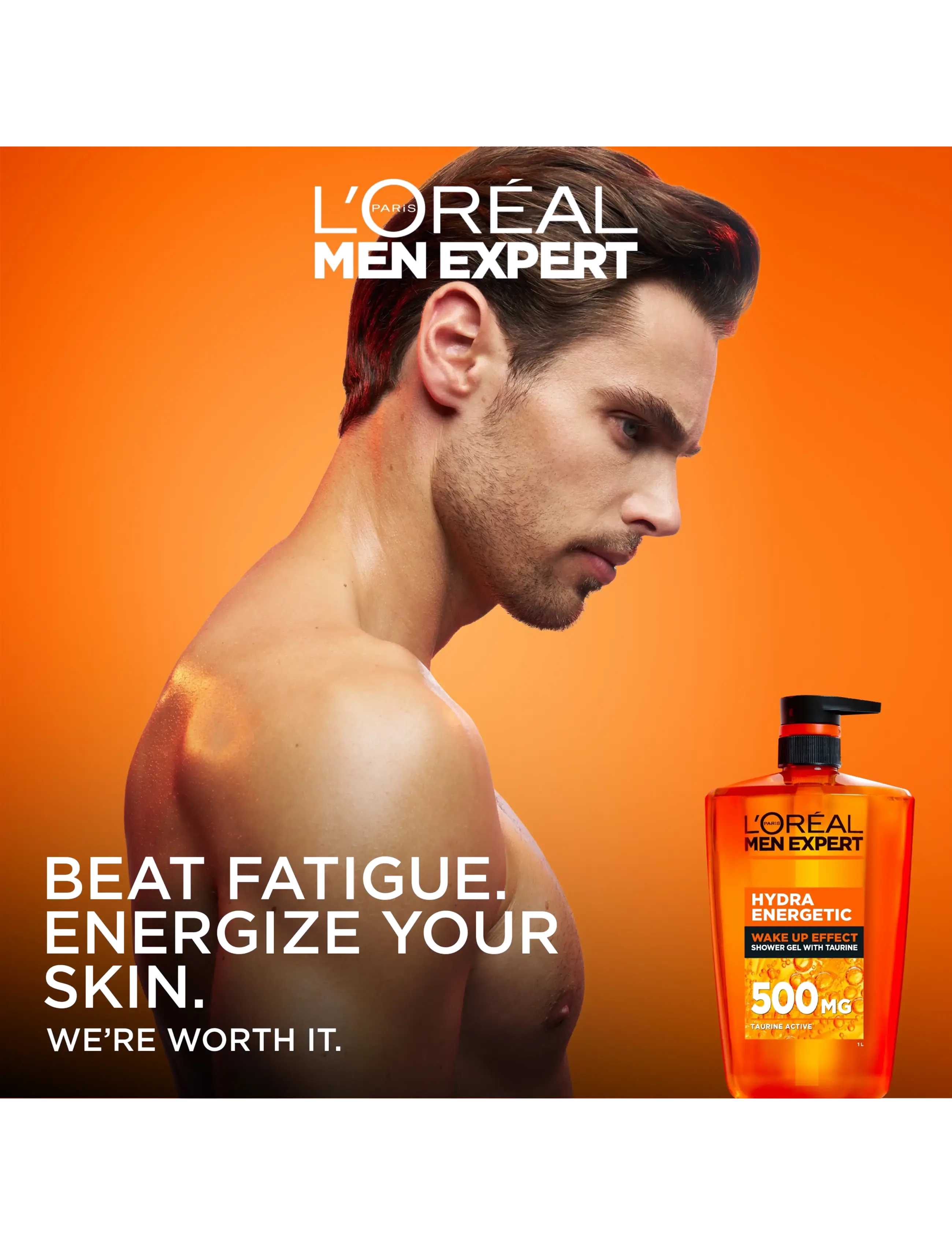 L'Oréal Paris - L'Oréal Men Expert Hydra Energetic Wake Up Effect Taurine Shower Gel for all skin types 1000 ml - vann ja dušš - n/a - 5