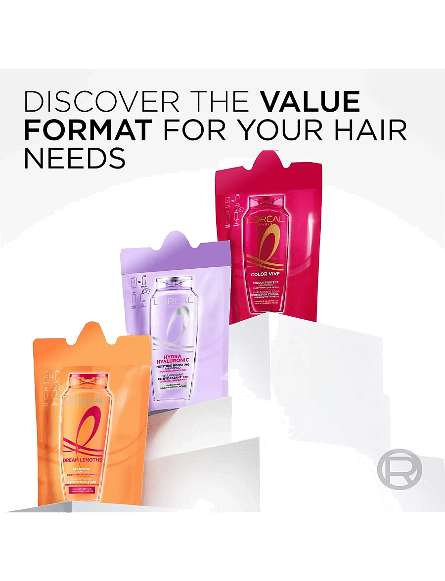 L'Oréal Paris - L'Oréal Paris Elvital Color Vive Shampoo Refill for colored hair 250 ml - juuksehoolduse täitepakendid - clear - 1