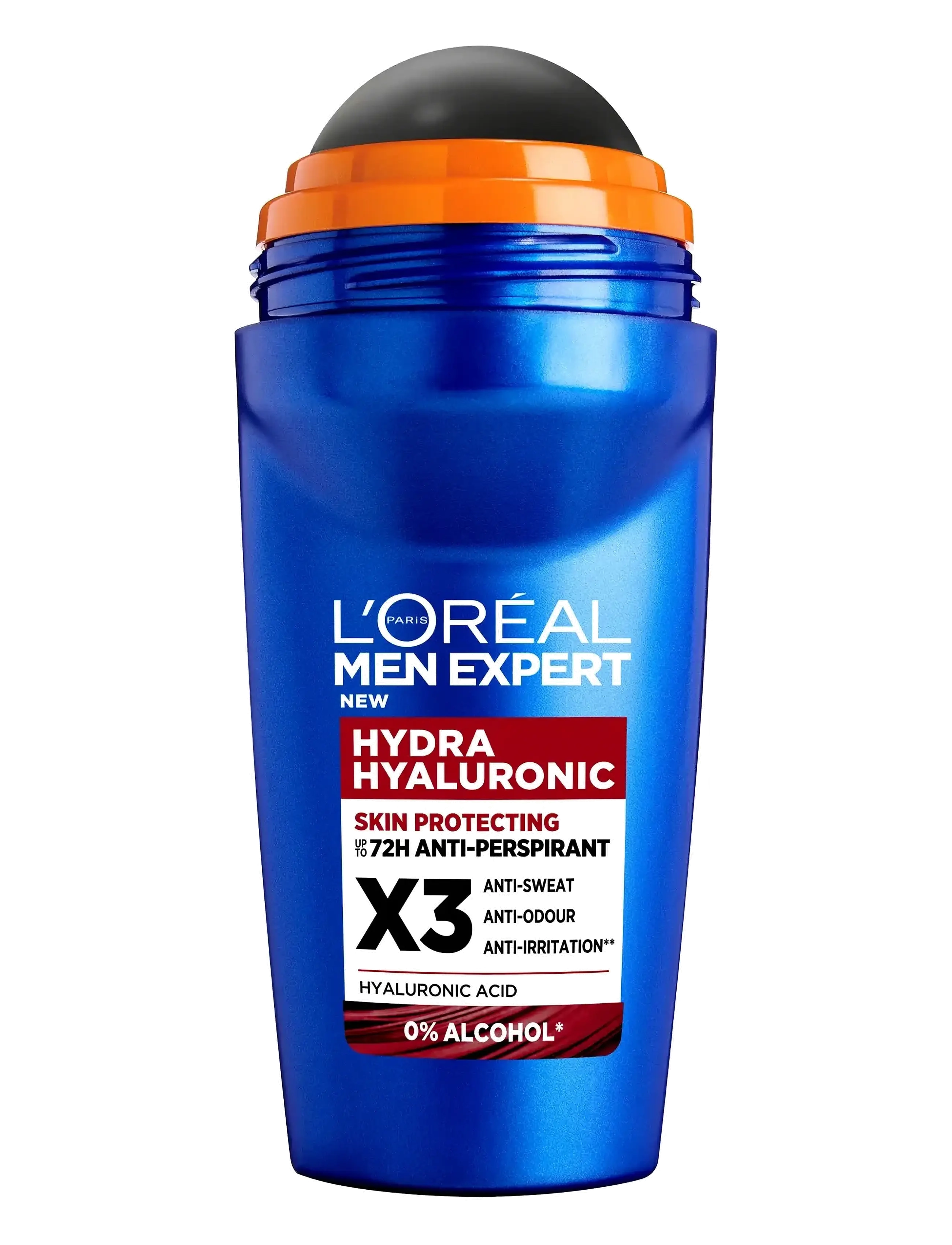 L'Oréal Paris L'oréal Paris Men Expert Hydra Hyaluronic Deodorant Roll On For Normal Skin 50 ml, 50 ml, Nude, Deodoranter > Roll-On, Herre