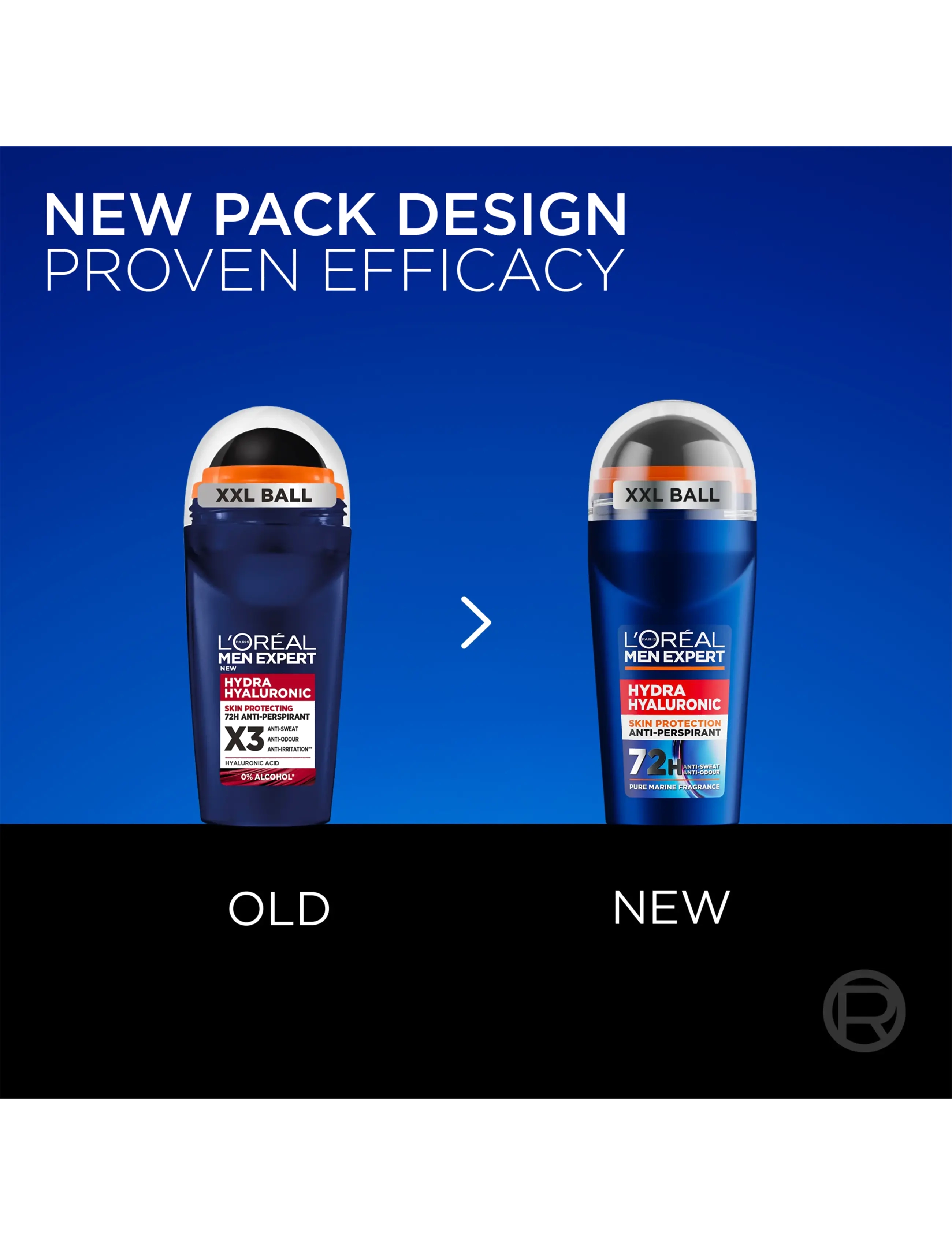 L'Oréal Paris - L'Oréal Paris Men Expert Hydra Hyaluronic Deodorant Roll On for normal skin 50 ml - roll on deoer - clear - 2