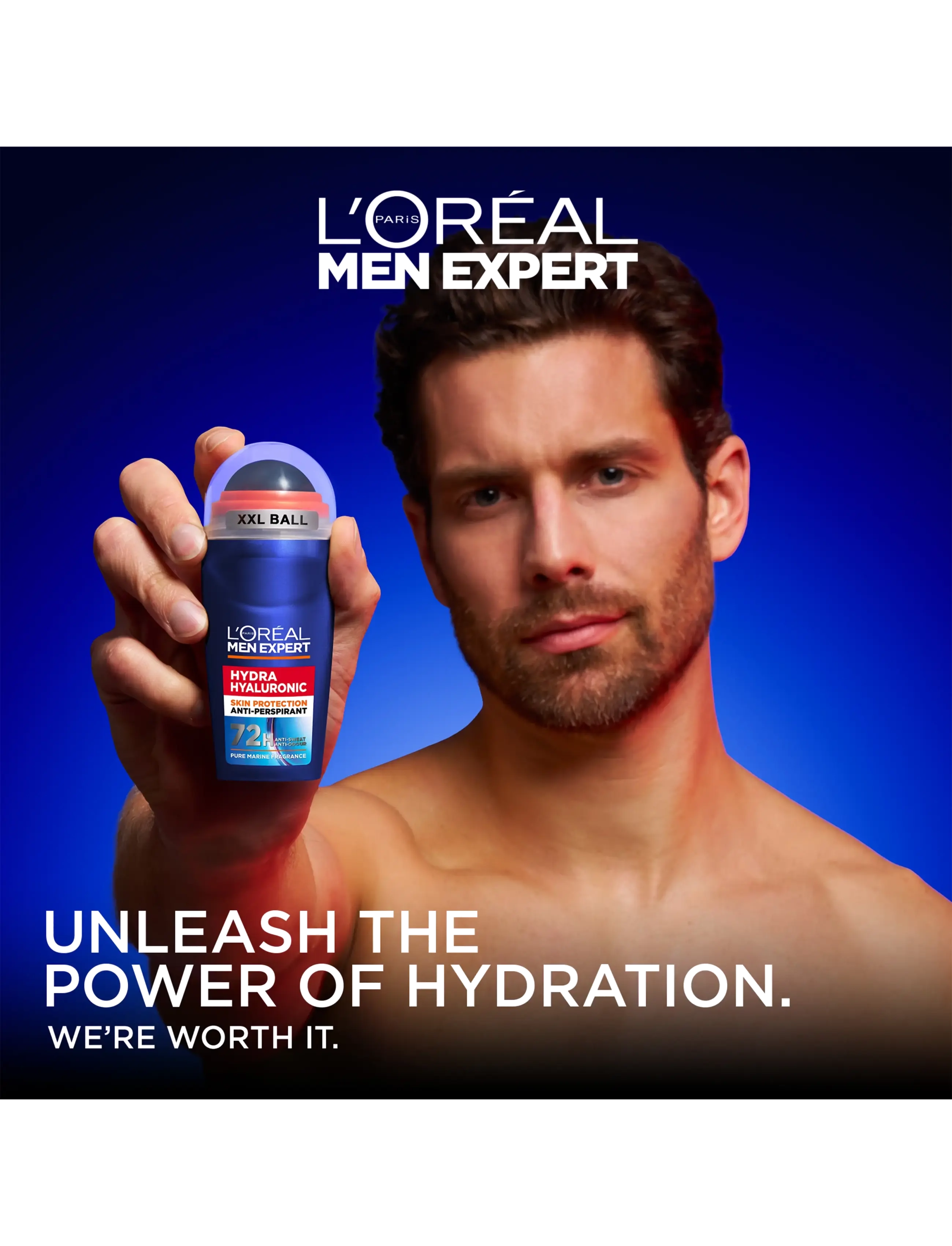 L'Oréal Paris - L'Oréal Paris Men Expert Hydra Hyaluronic Deodorant Roll On for normal skin 50 ml - roll on deoer - clear - 3