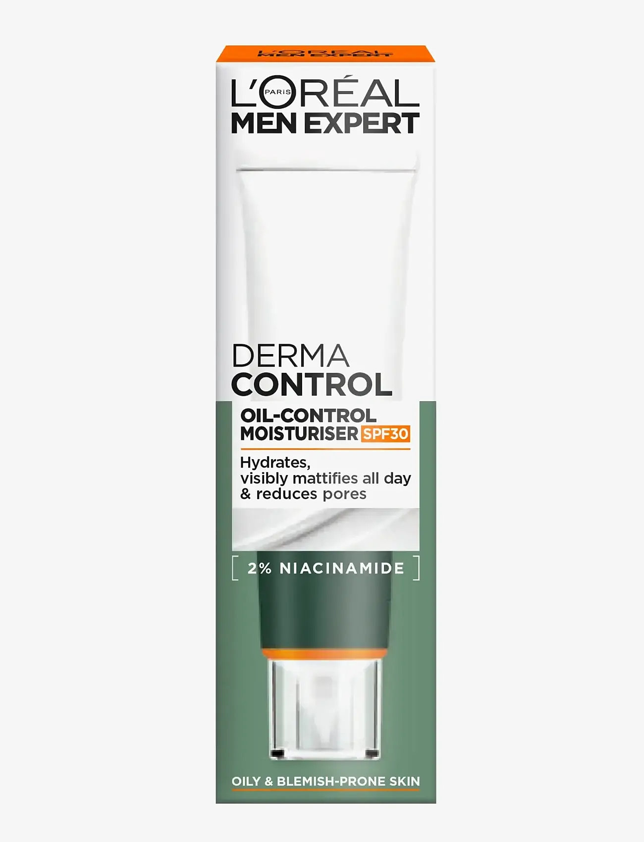 L'Oréal Paris - L'Oréal Paris Men Expert Derma Control Oil-Control Moisturiser SPF30 for sensitive skin 40 ml - clear - 1