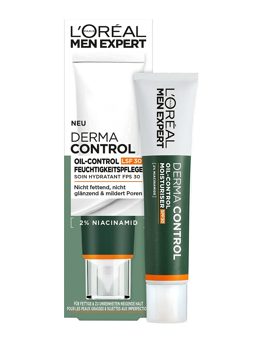 L'Oréal Paris - L'Oréal Paris Men Expert Derma Control Oil-Control Moisturiser SPF30 for sensitive skin 40 ml - clear - 1