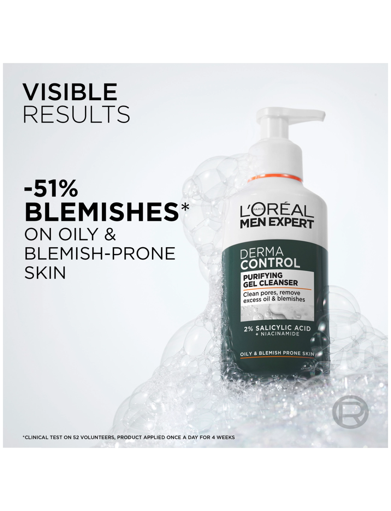 L'Oréal Paris - L'Oréal Paris Men Expert Derma Control Oil-Control Moisturiser SPF30 for sensitive skin 40 ml - rakagjafar - clear - 2