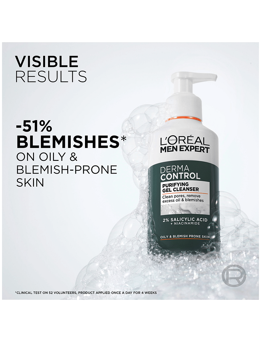 L'Oréal Paris - L'Oréal Paris Men Expert Derma Control Oil-Control Moisturiser SPF30 for sensitive skin 40 ml - clear - 2