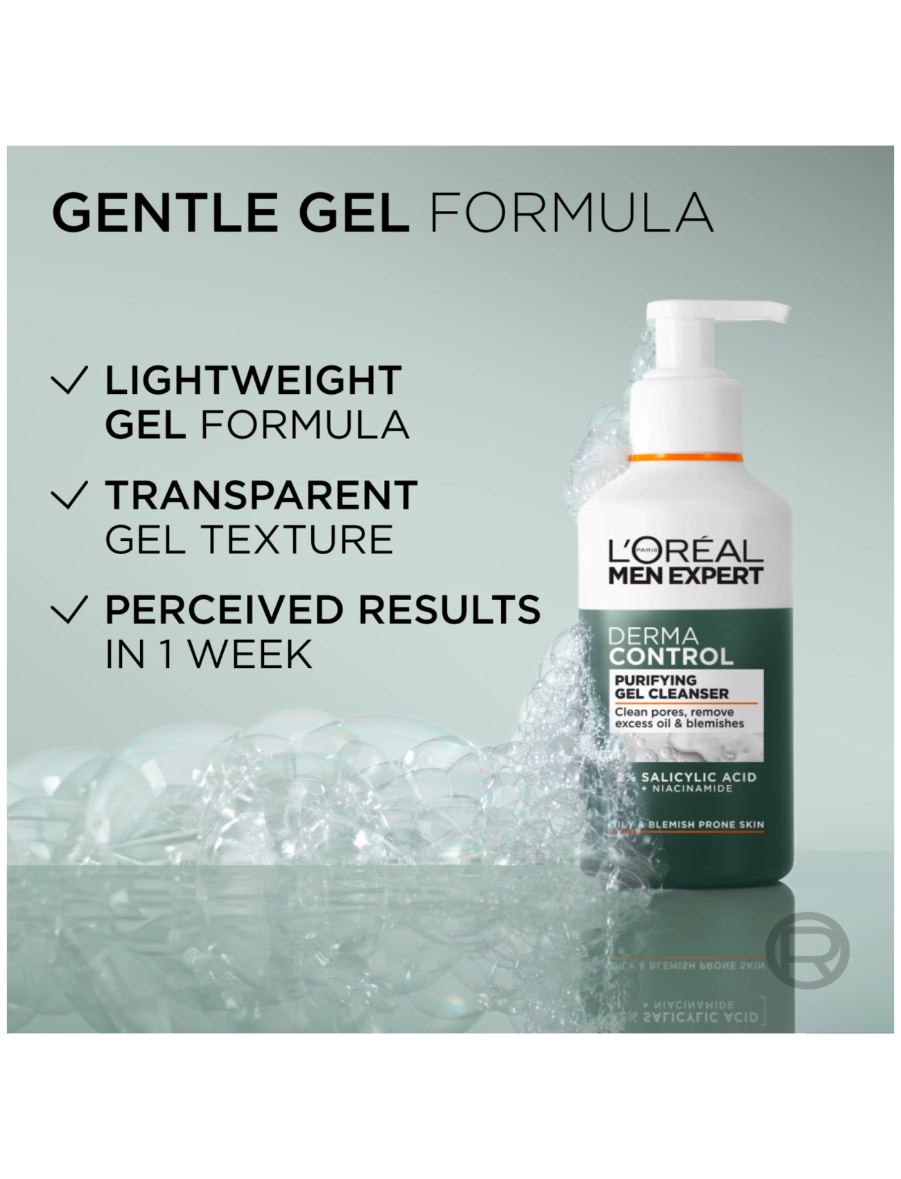 L'Oréal Paris - L'Oréal Paris Men Expert Derma Control Oil-Control Moisturiser SPF30 for sensitive skin 40 ml - rakagjafar - clear - 4