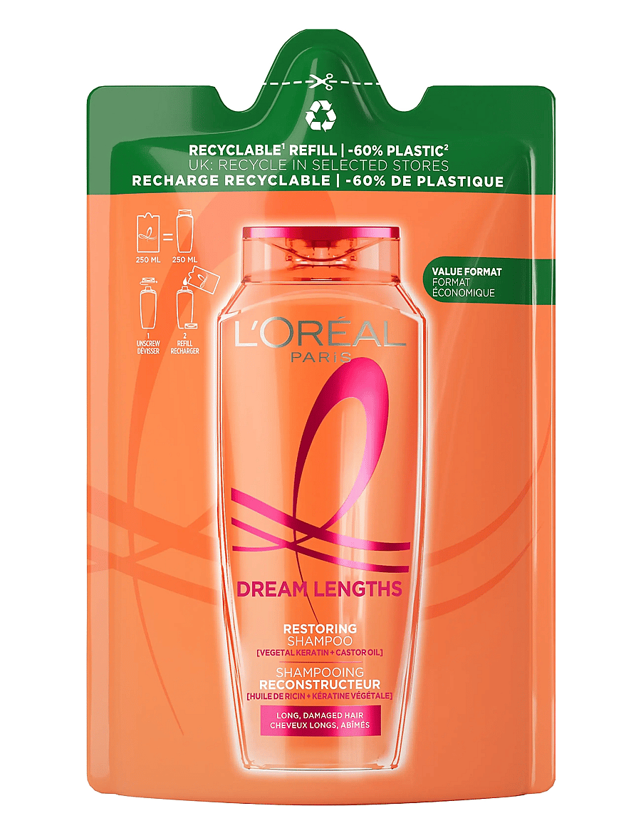L'Oréal Paris - L'Oréal Paris Elvital Dream Length Shampoo Refill for long hair 500 ml - clear - 0