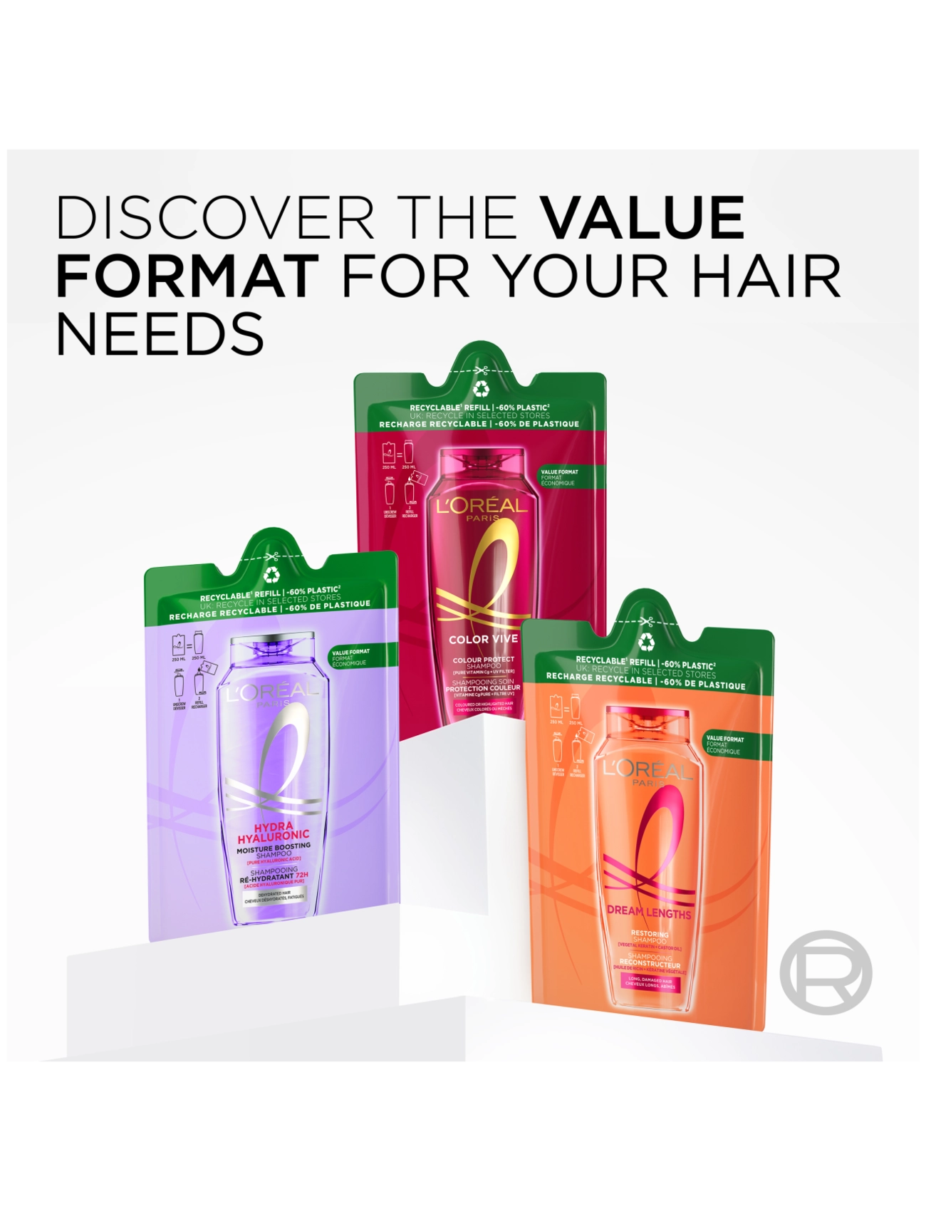 L'Oréal Paris - L'Oréal Paris Elvital Dream Length Shampoo Refill for long hair 500 ml - clear - 3