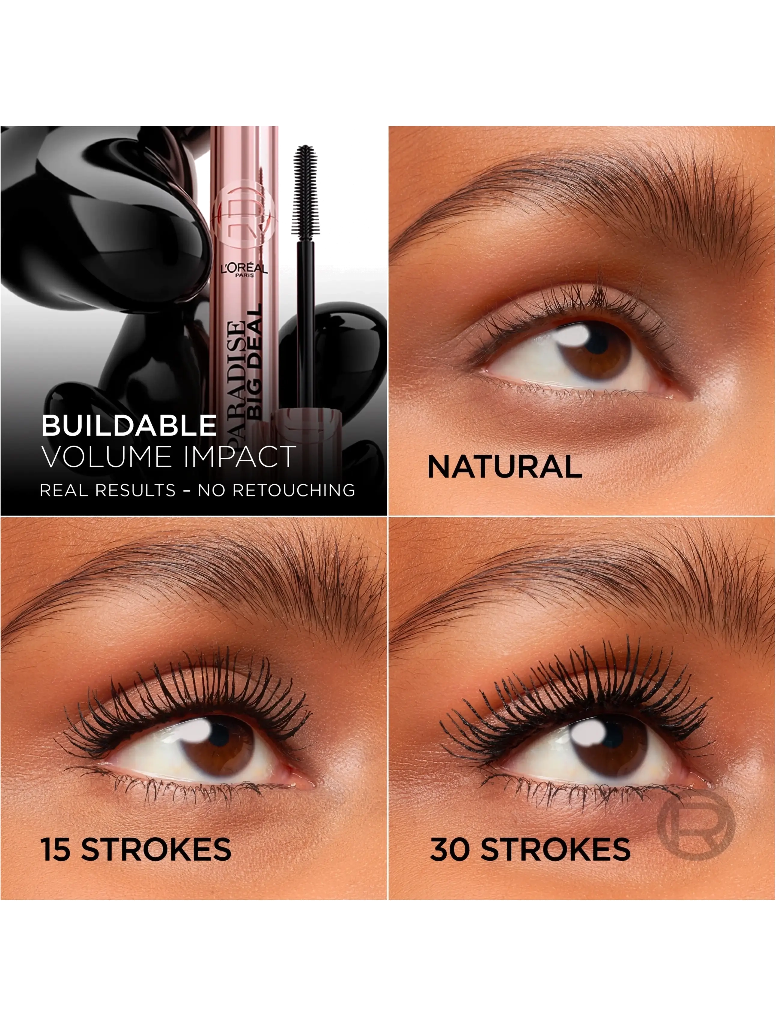 L'Oréal Paris - L'Oréal Paris Paradise Big Deal Waterproof Mascara - Øjne & bryn - black - 4