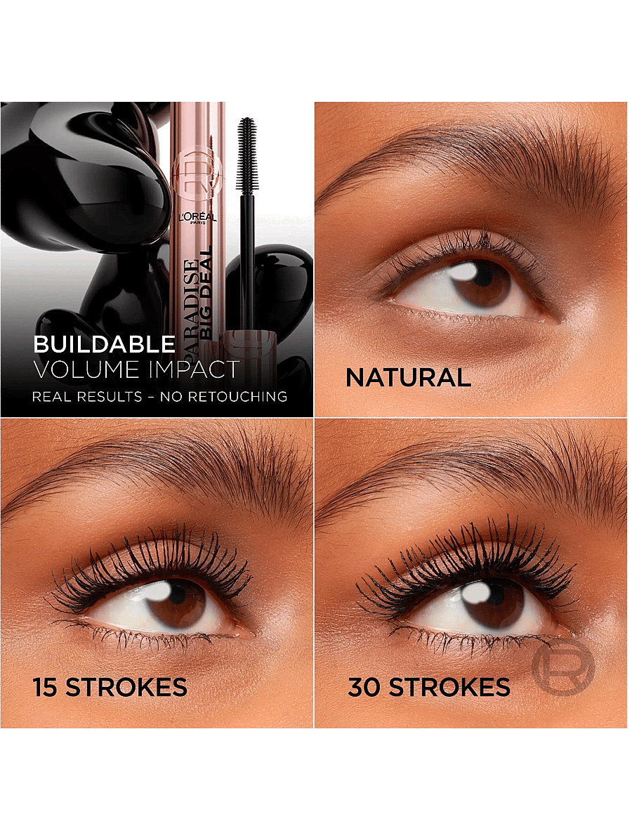 L'Oréal Paris - L'Oréal Paris Paradise Big Deal Waterproof Mascara - Øjne & bryn - black - 4