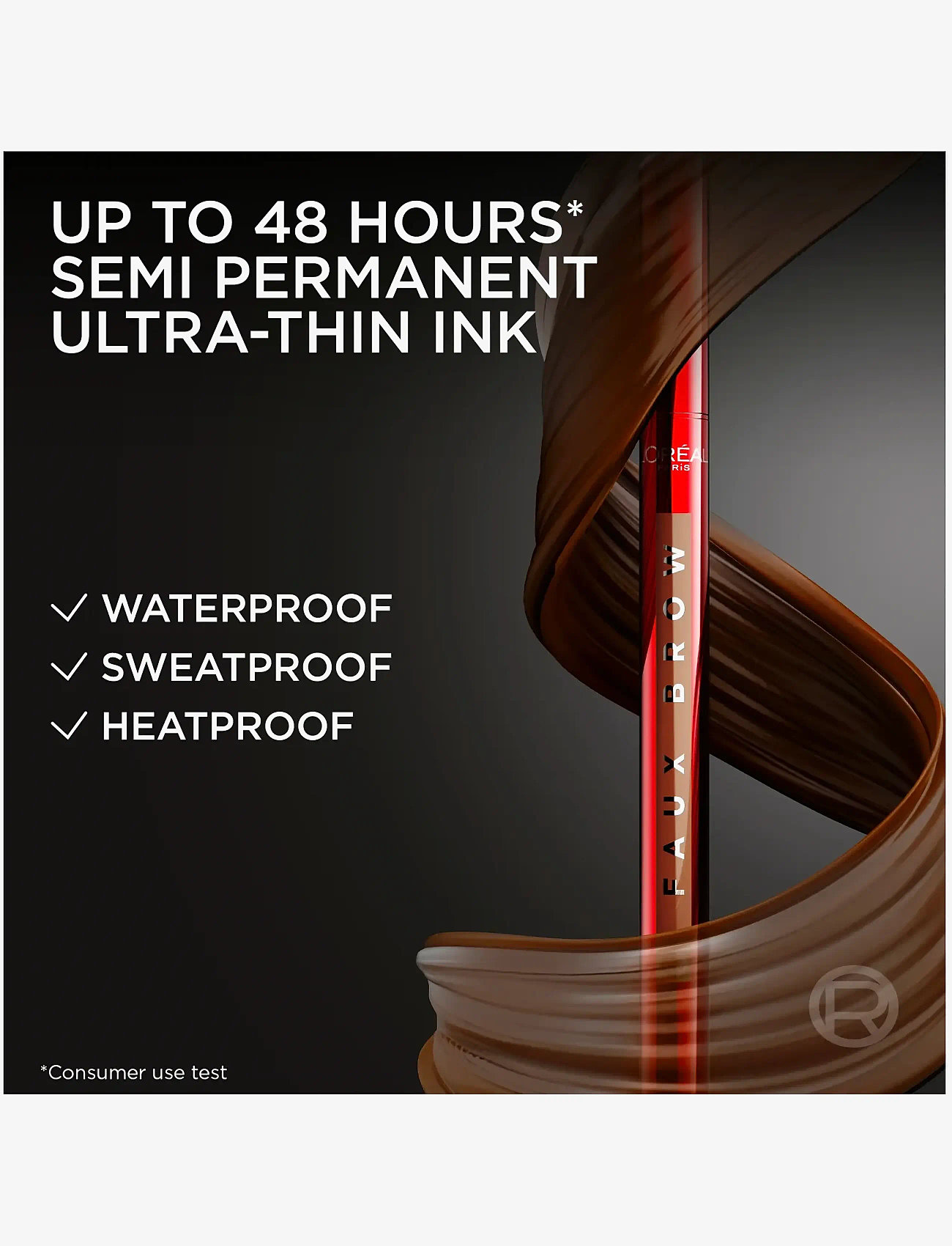 L'Oréal Paris - L'Oréal Paris Infaillible Faux Brow Pen 390 Dark Brunette 1 ml - makeup - dark brunette - 4