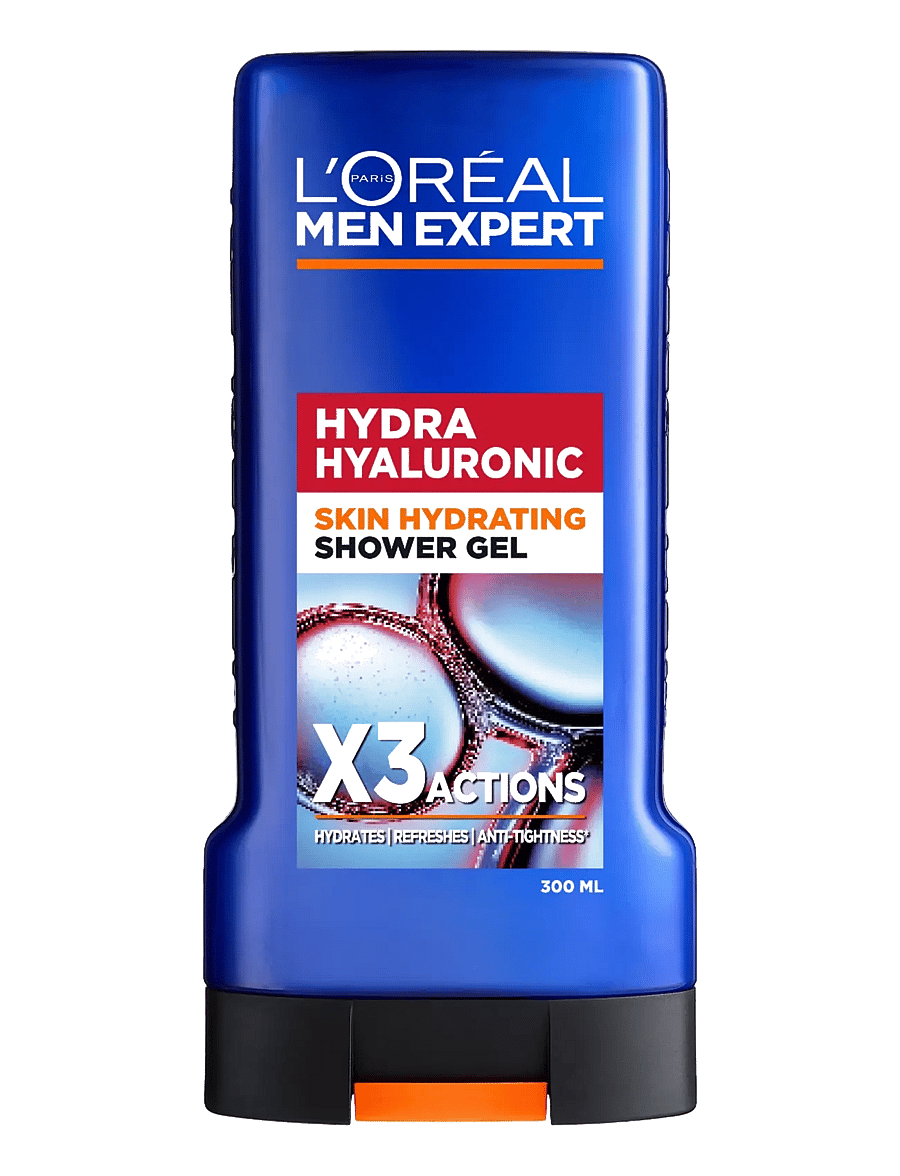 L'Oréal Paris - L'Oréal Paris Men Expert Hydra Hyaluronic Shower Gel for normal skin 300 ml - vann ja dušš - clear - 2