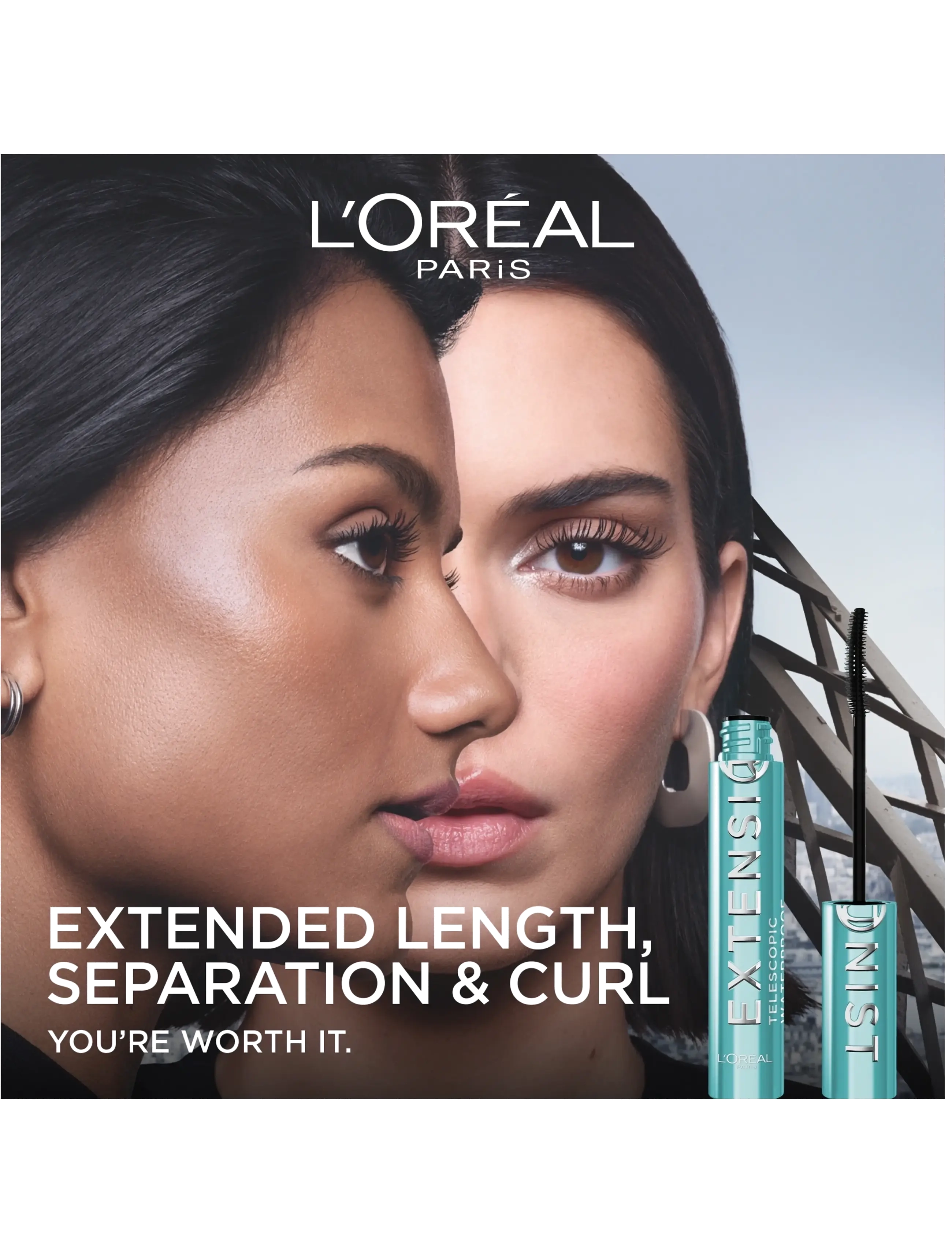 L'Oréal Paris - L'Oréal Paris Telescopic Extensionist Waterproof Mascara - Øjne & bryn - black - 3