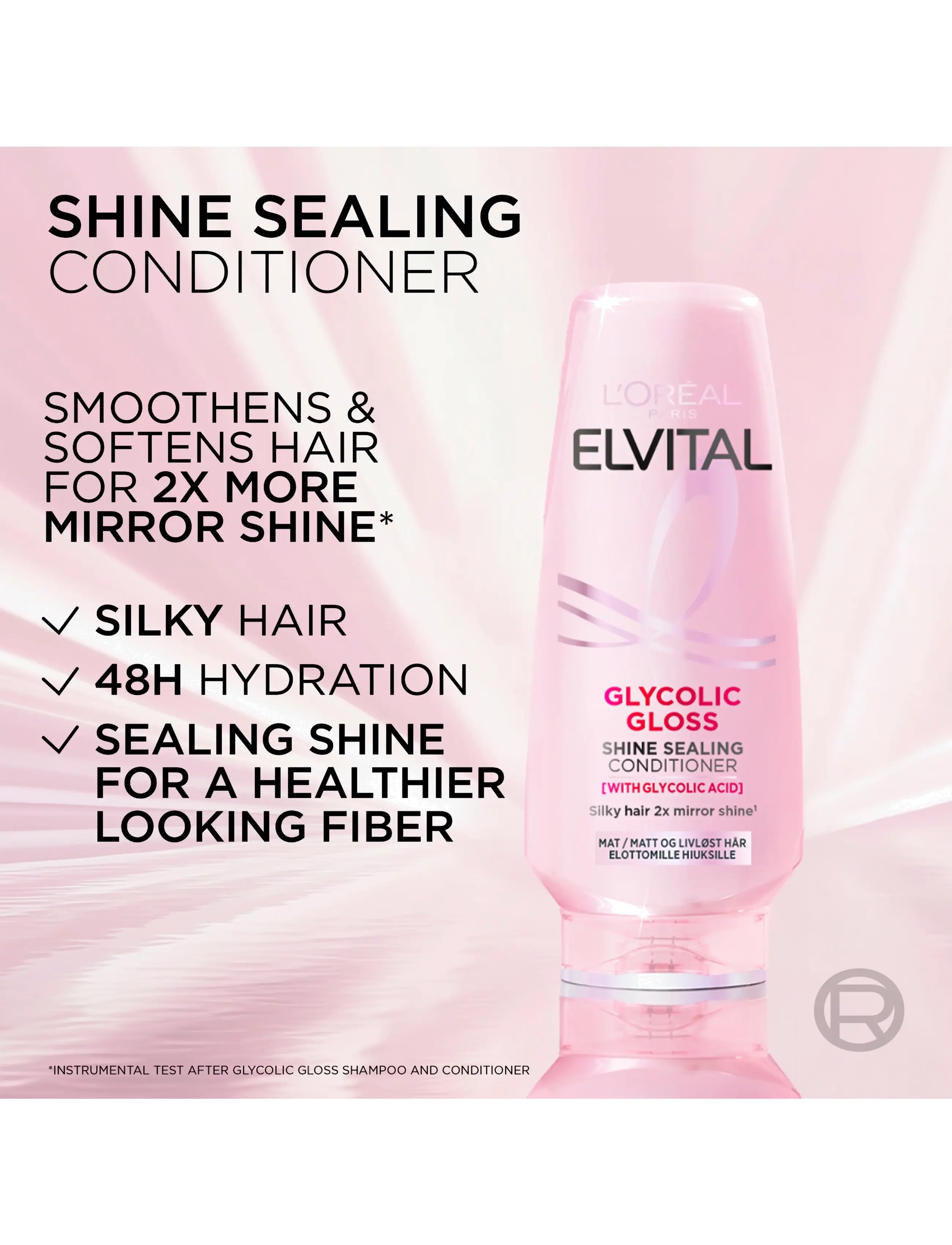 L'Oréal Paris - L'Oréal Paris Elvital Glycolic Gloss Conditioner for dull hair 200ml - balsam - clear - 1