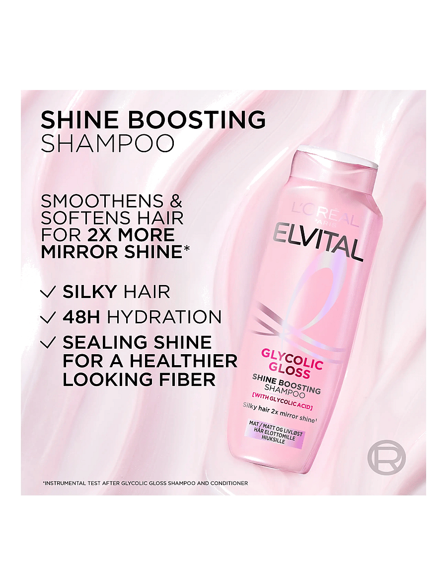 L'Oréal Paris - L'Oréal Paris Elvital Glycolic Gloss Shampoo for dull hair - Šampoon - clear - 1