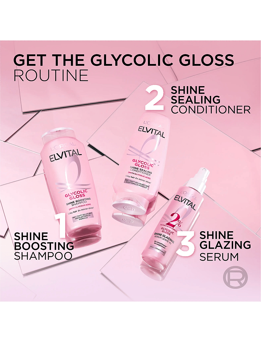 L'Oréal Paris - L'Oréal Paris Elvital Glycolic Gloss Shampoo for dull hair - Šampoon - clear - 4