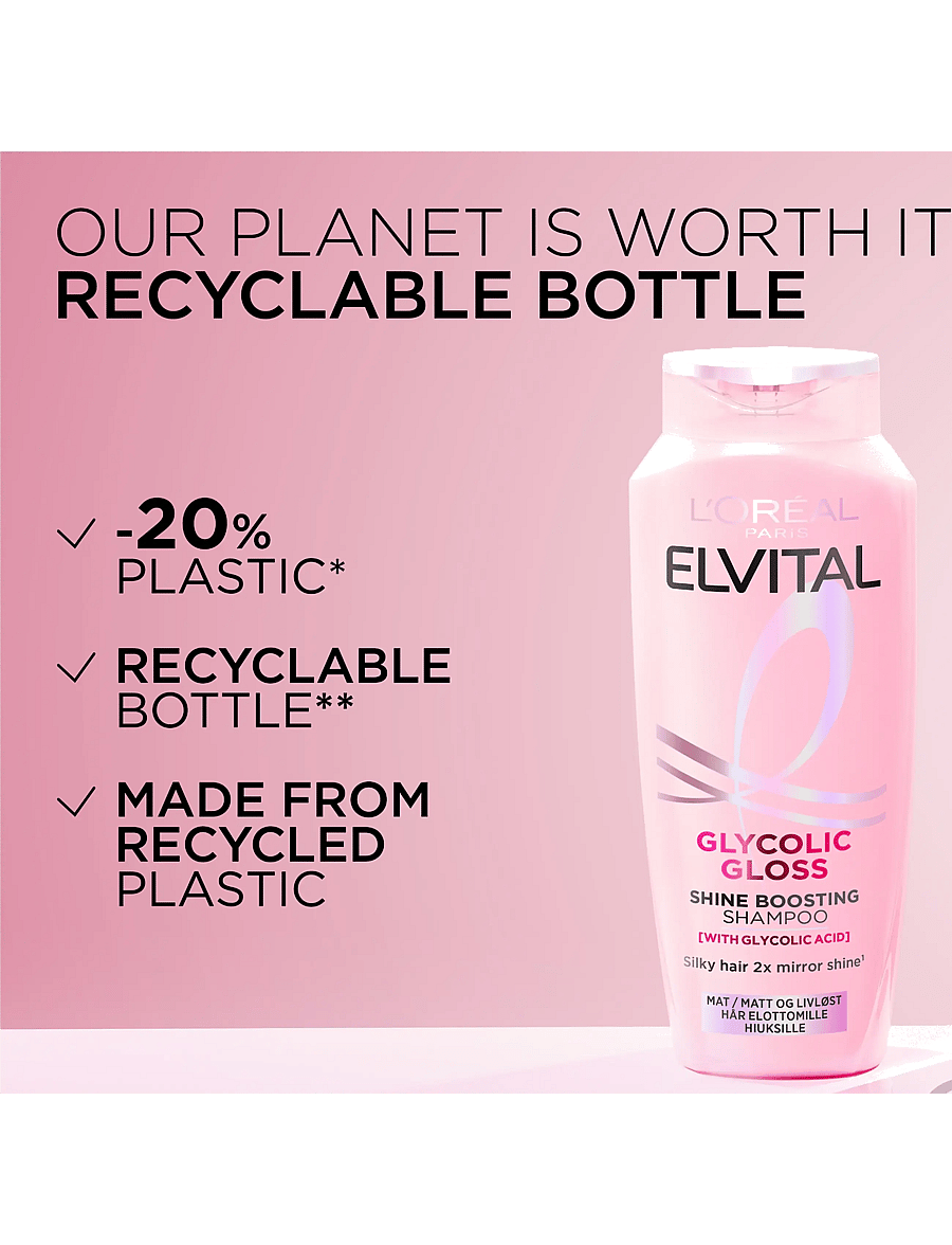 L'Oréal Paris - L'Oréal Paris Elvital Glycolic Gloss Shampoo for dull hair - Šampoon - clear - 5