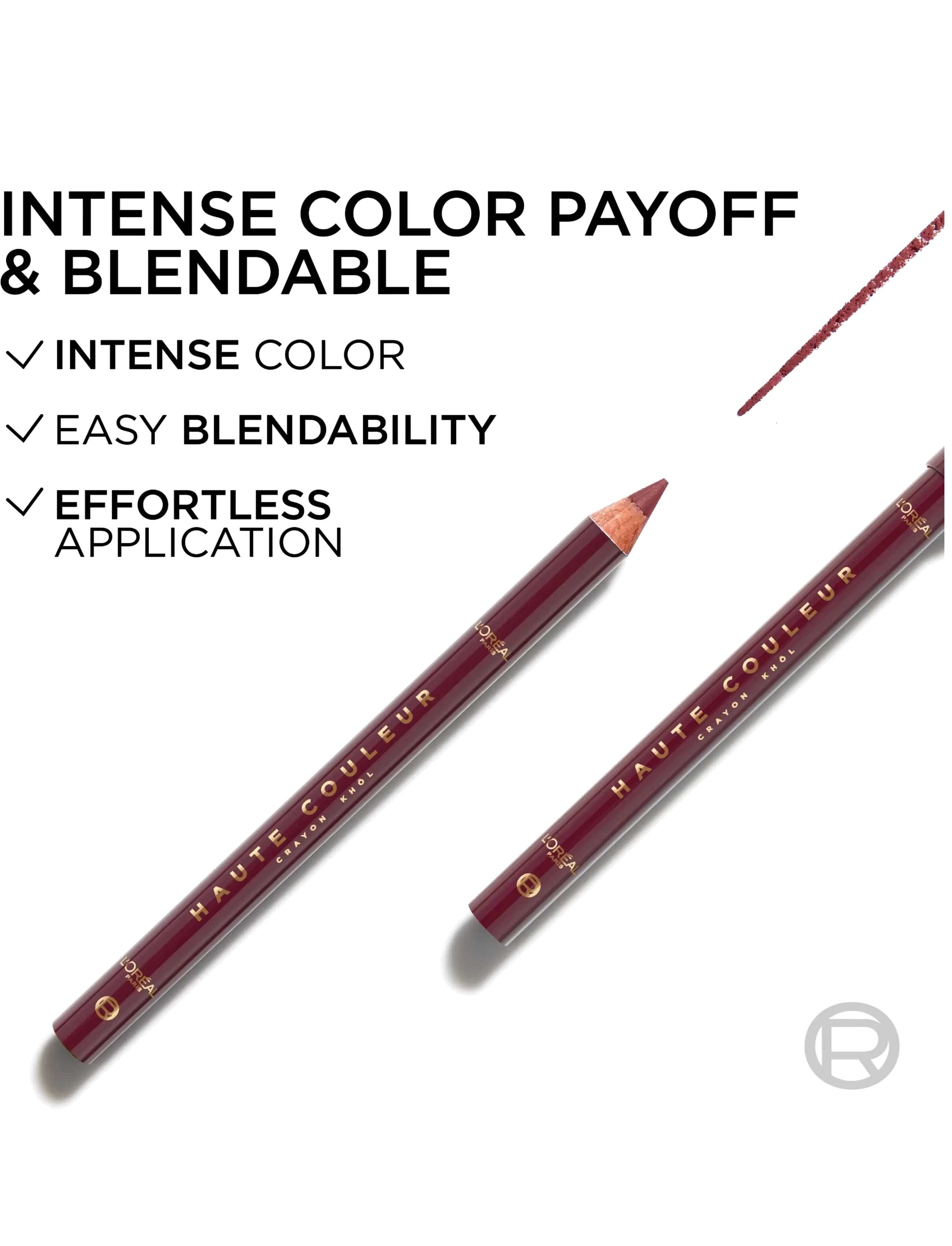 L'Oréal Paris - L'Oréal Paris Haute Couleur Crayon Khôl - smink - 150 bordeaux cashmere - 2