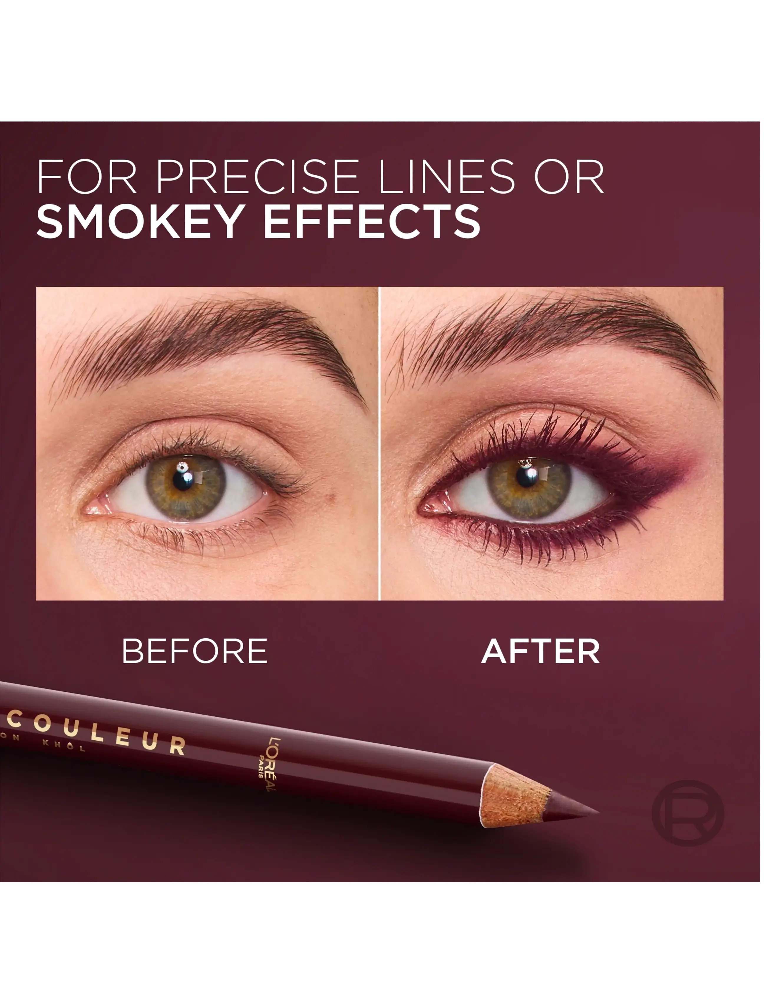 L'Oréal Paris - L'Oréal Paris Haute Couleur Crayon Khôl - smink - 150 bordeaux cashmere - 3
