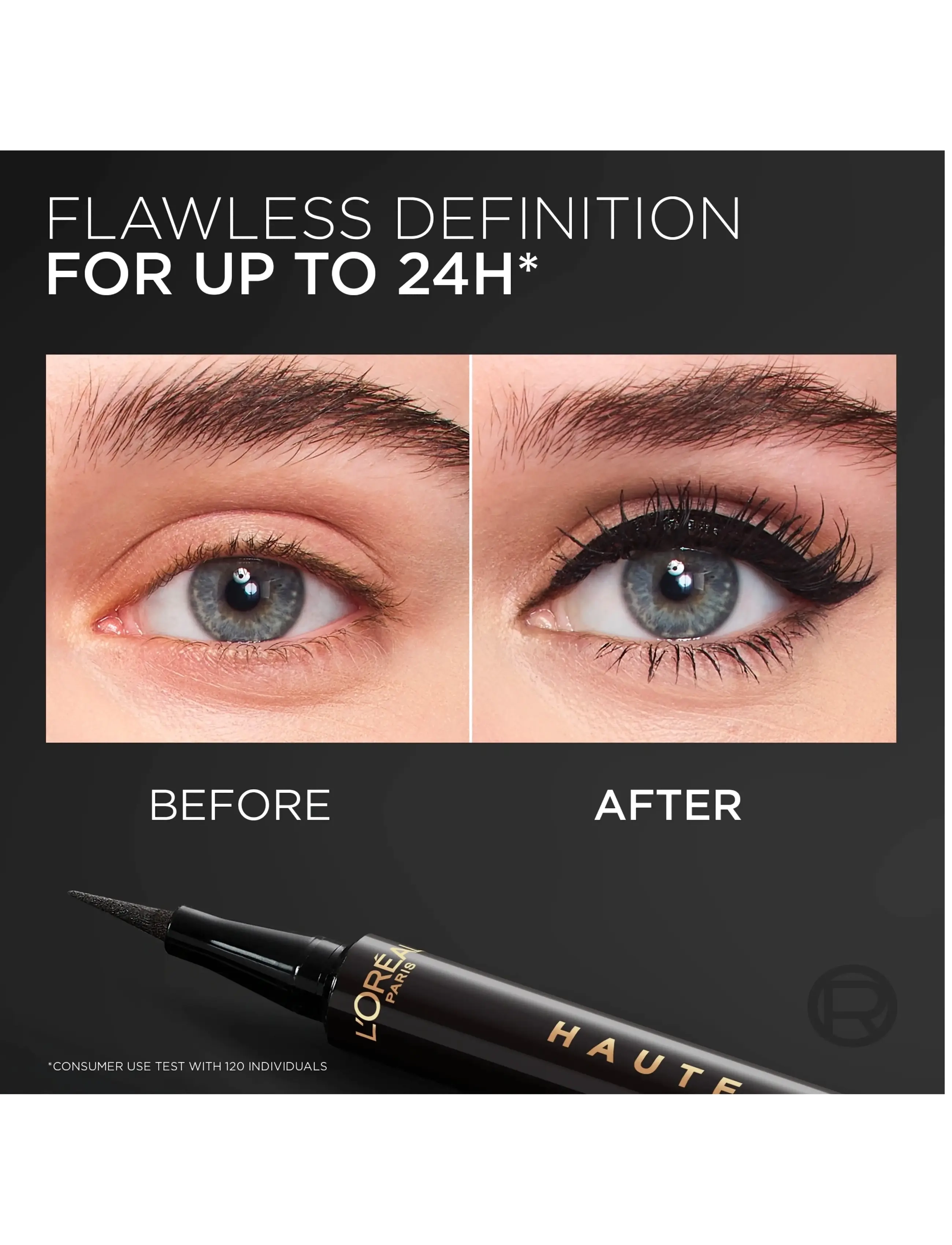 L'Oréal Paris - L'Oréal Paris Haute Precision Liquid Eyeliner - festtøj til outletpriser - 010 noir silk - 4