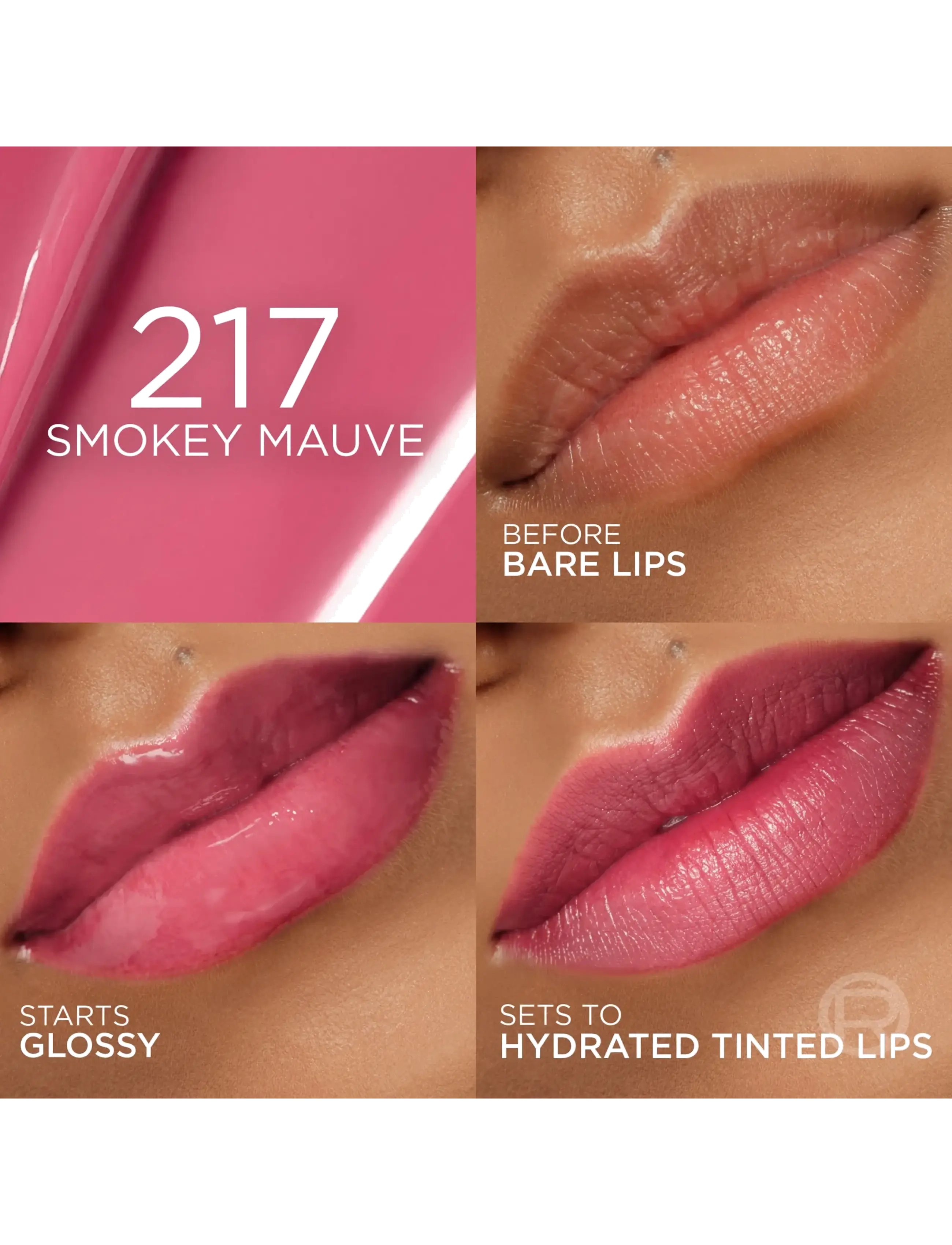 L'Oréal Paris - L'Oréal Paris Hyaluron Tint Lip Stain Serum Smokey Mauve 5 ml - lip stain - smokey mauve - 5
