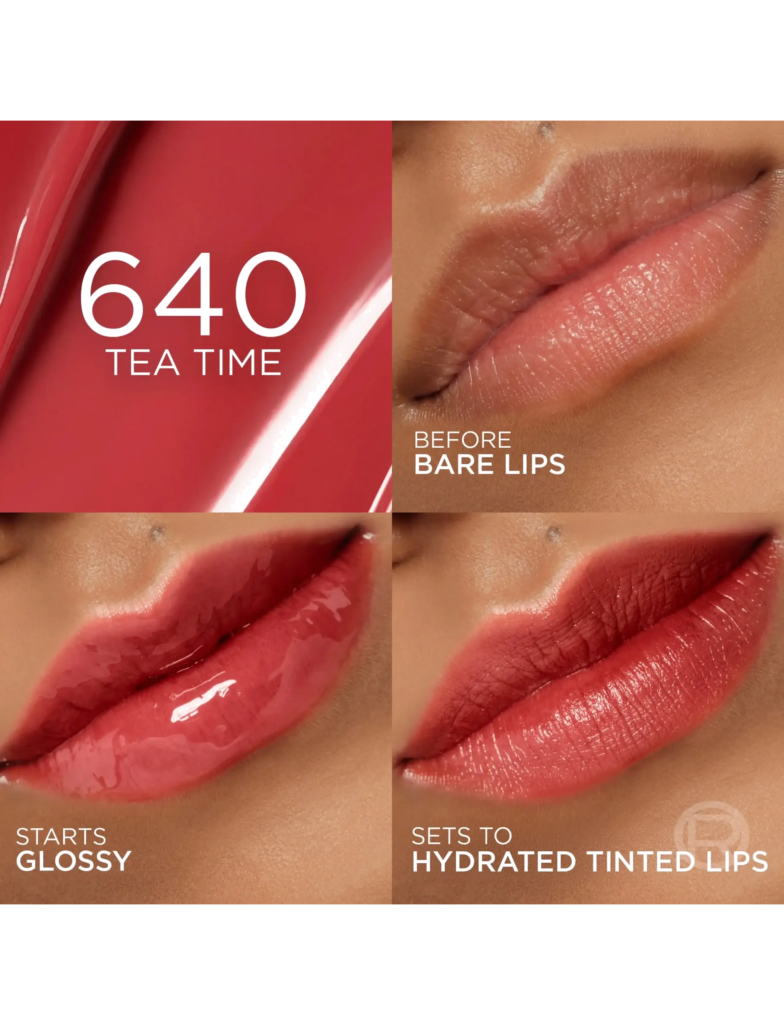 L'Oréal Paris - L'Oréal Paris Hyaluron Tint Lip Stain Serum Tea Time 5 ml - lip stain - tea time - 5