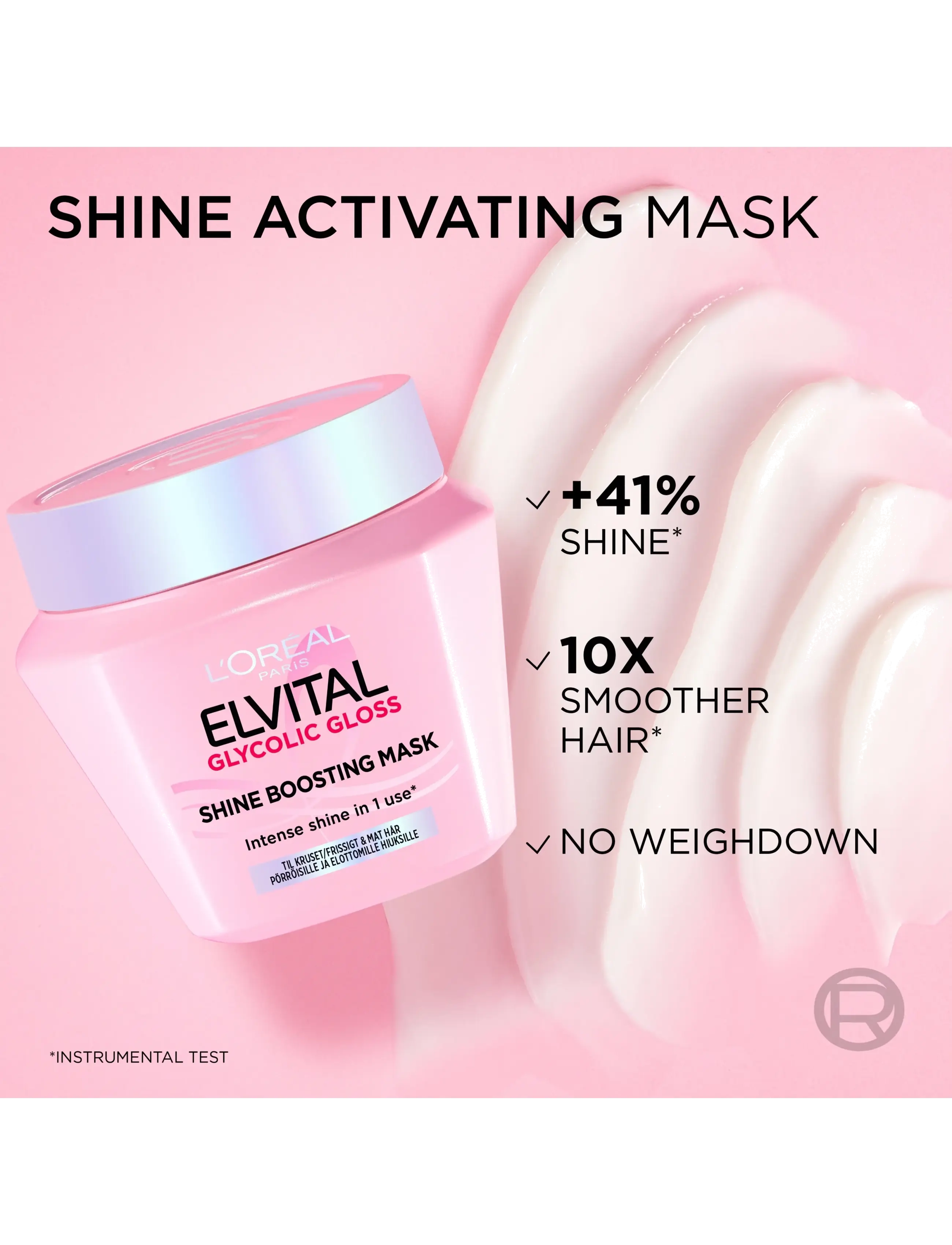 L'Oréal Paris - L'Oréal Paris Elvital Glycolic Gloss Shine Boosting Mask, Shine-Enhancing Hair Treatment 310ml - clear - 5
