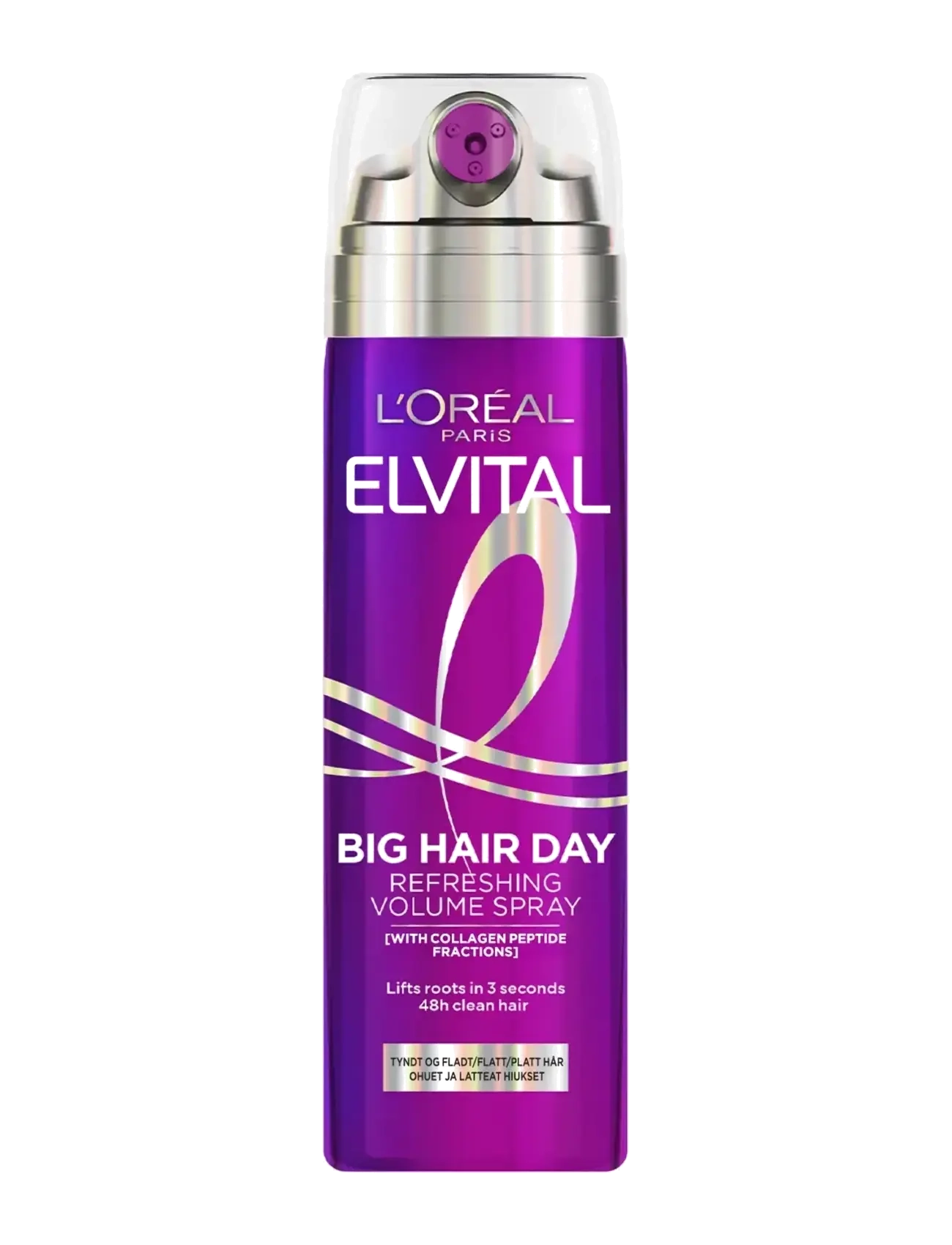 L'Oréal Paris L'oréal Paris Elvital Collagen Lifter Big Hair Day Refreshing Volume Spray 200ml, 200 ml, Nude, Styling > Volumen-Spray, Dame
