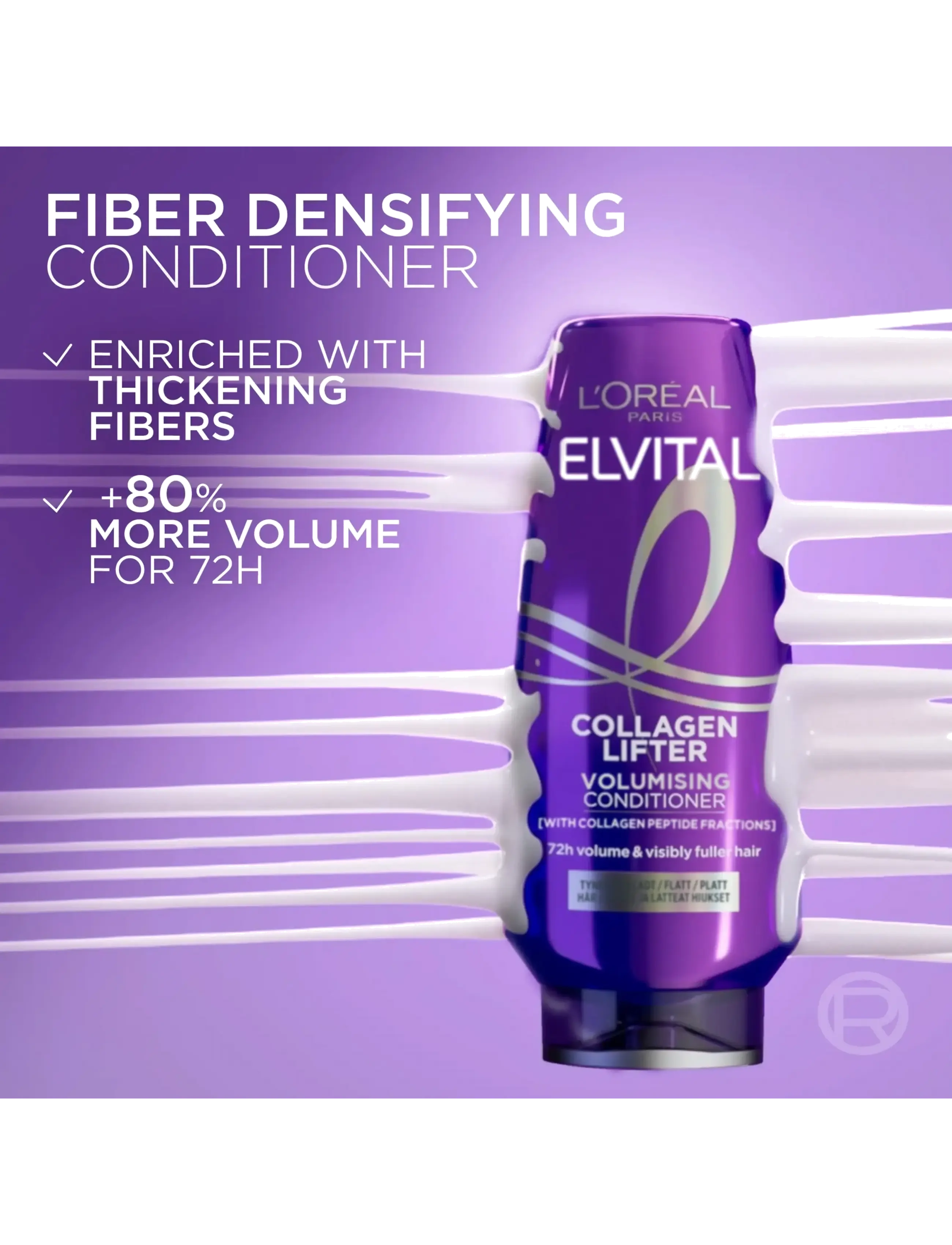 L'Oréal Paris - L'Oréal Paris Elvital Collagen Lifter Conditioner - balsam & conditioner - clear - 2