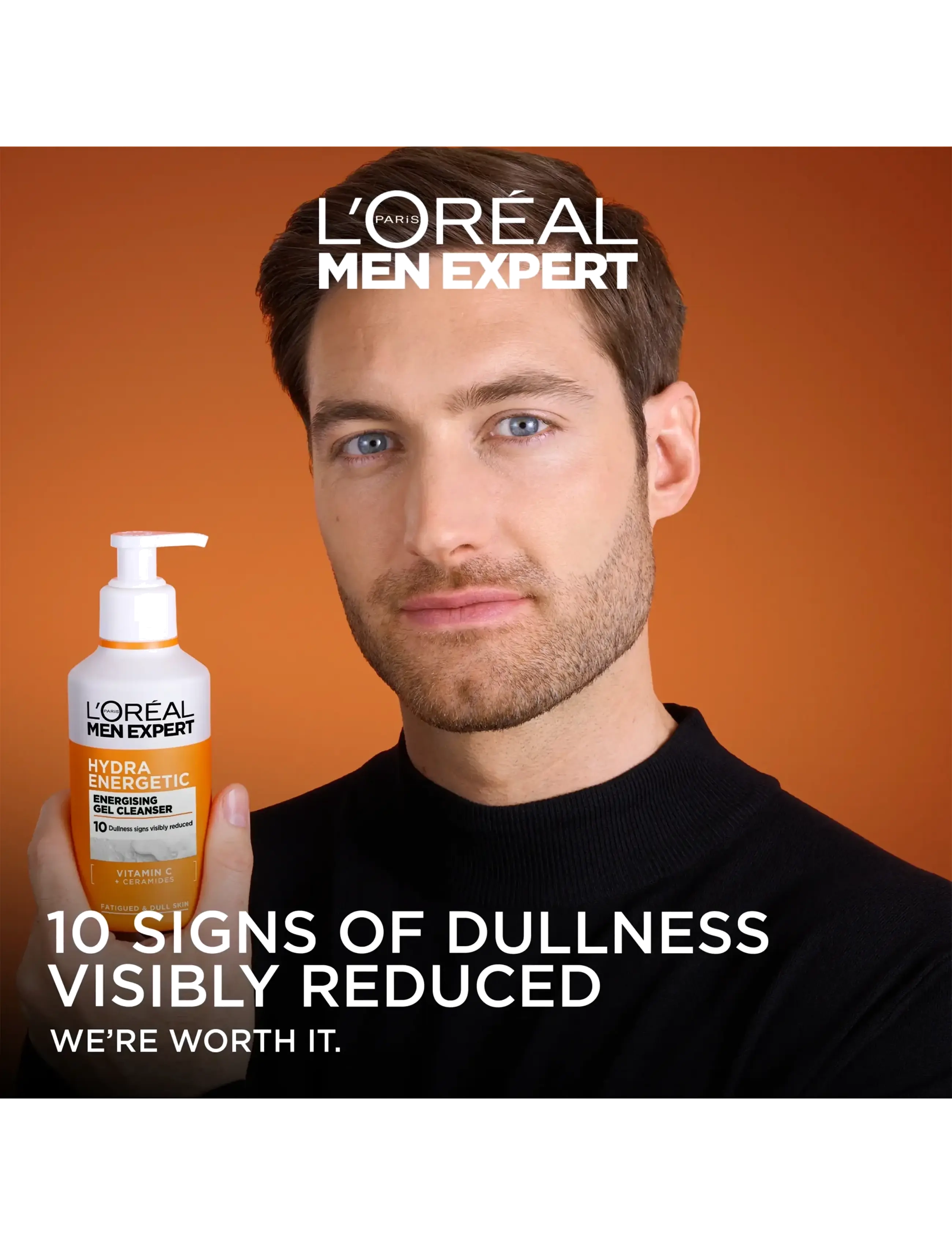L'Oréal Paris - L'Oréal Paris Men Expert Hydra Energetic Vitamin C Cleanser 260 ml - ansigtsrens - clear - 4