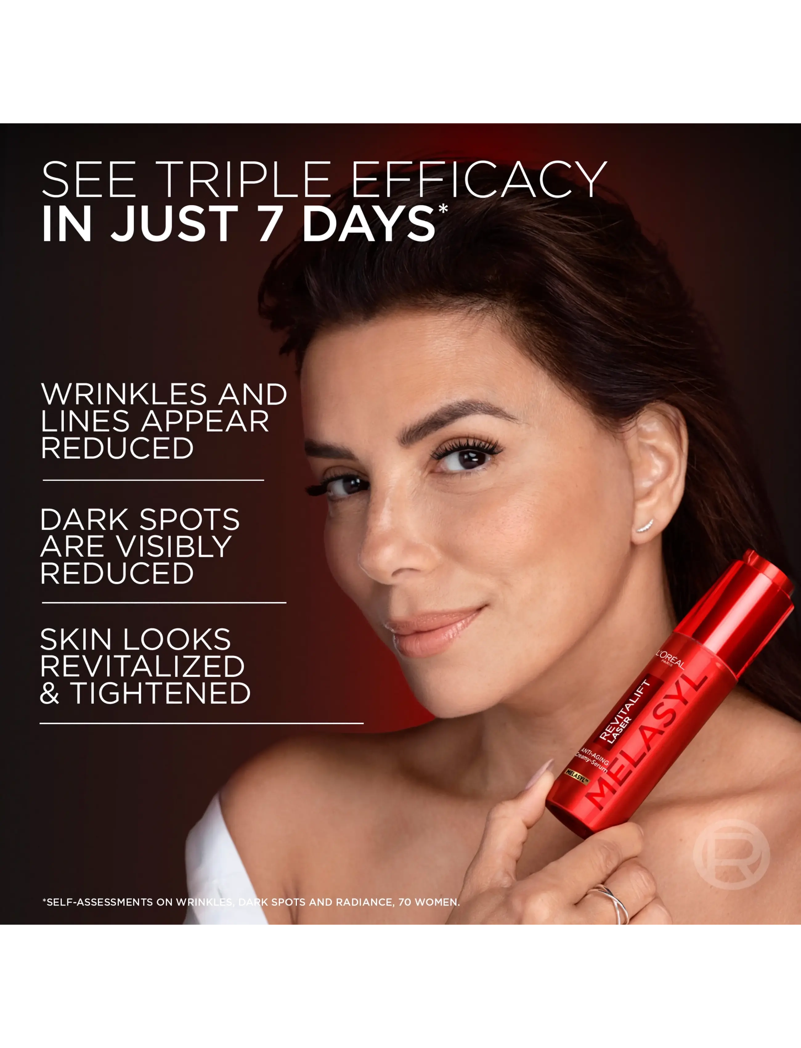 L'Oréal Paris - L’Oréal Paris Revitalift Laser Triple Laser Anti-Ageing Creamy-Serum Wrinkles Dark Spots Glow 50ml - serum - clear - 5